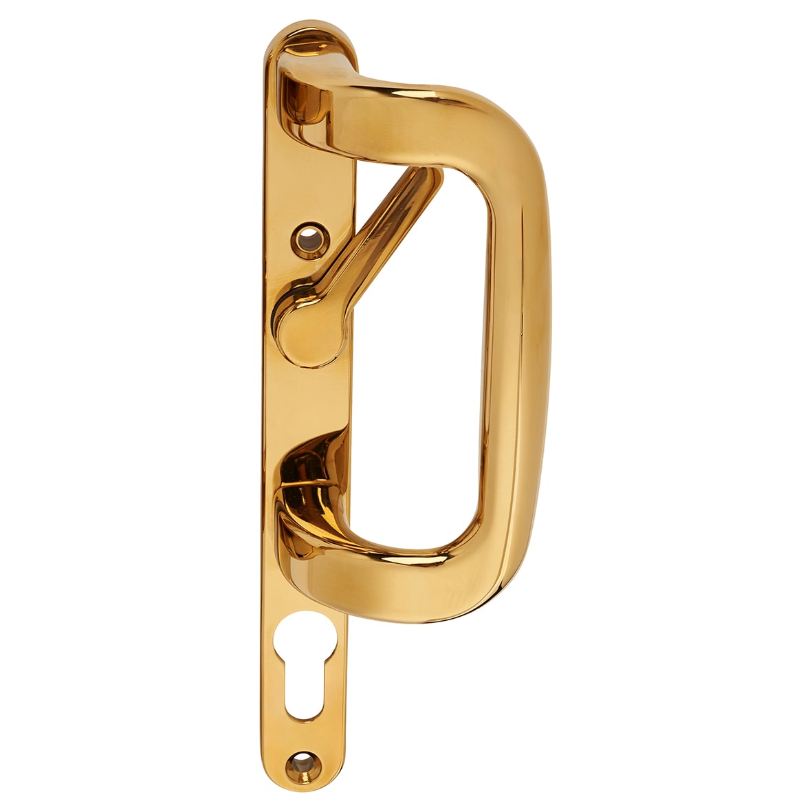 Gold uPVC Patio Euro Lock Door Handles - view 3