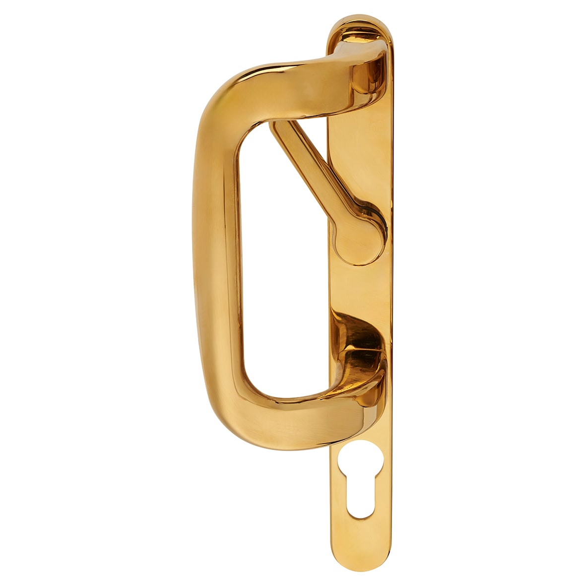 Gold uPVC Patio Euro Lock Door Handles - view 4