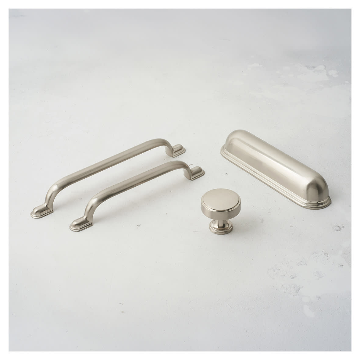 Crofts & Assinder Calgary 16.5mm D-Bar Cabinet Pull Handle - 128mm Centres - Brushed Satin Nickel - view 5