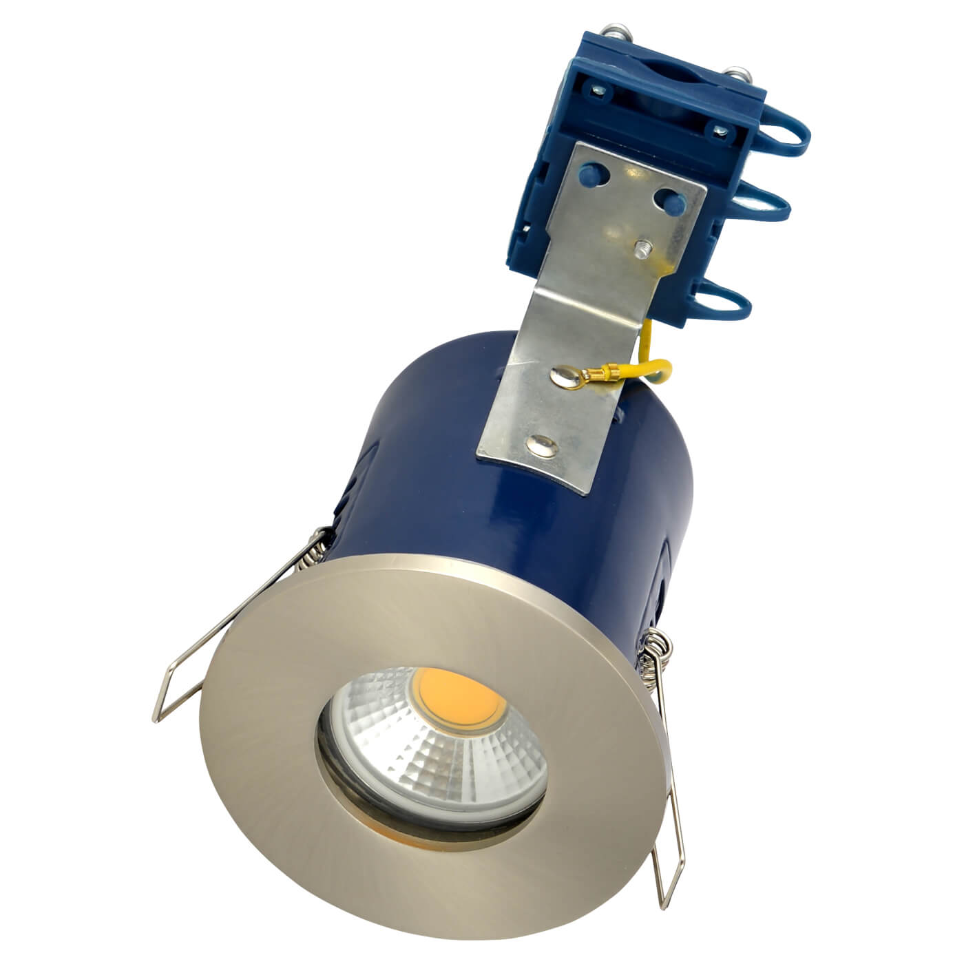 Forum Electralite Yate 50W IP65 Fire Rated LED Fixed Downlight - Satin Chrome - view 2