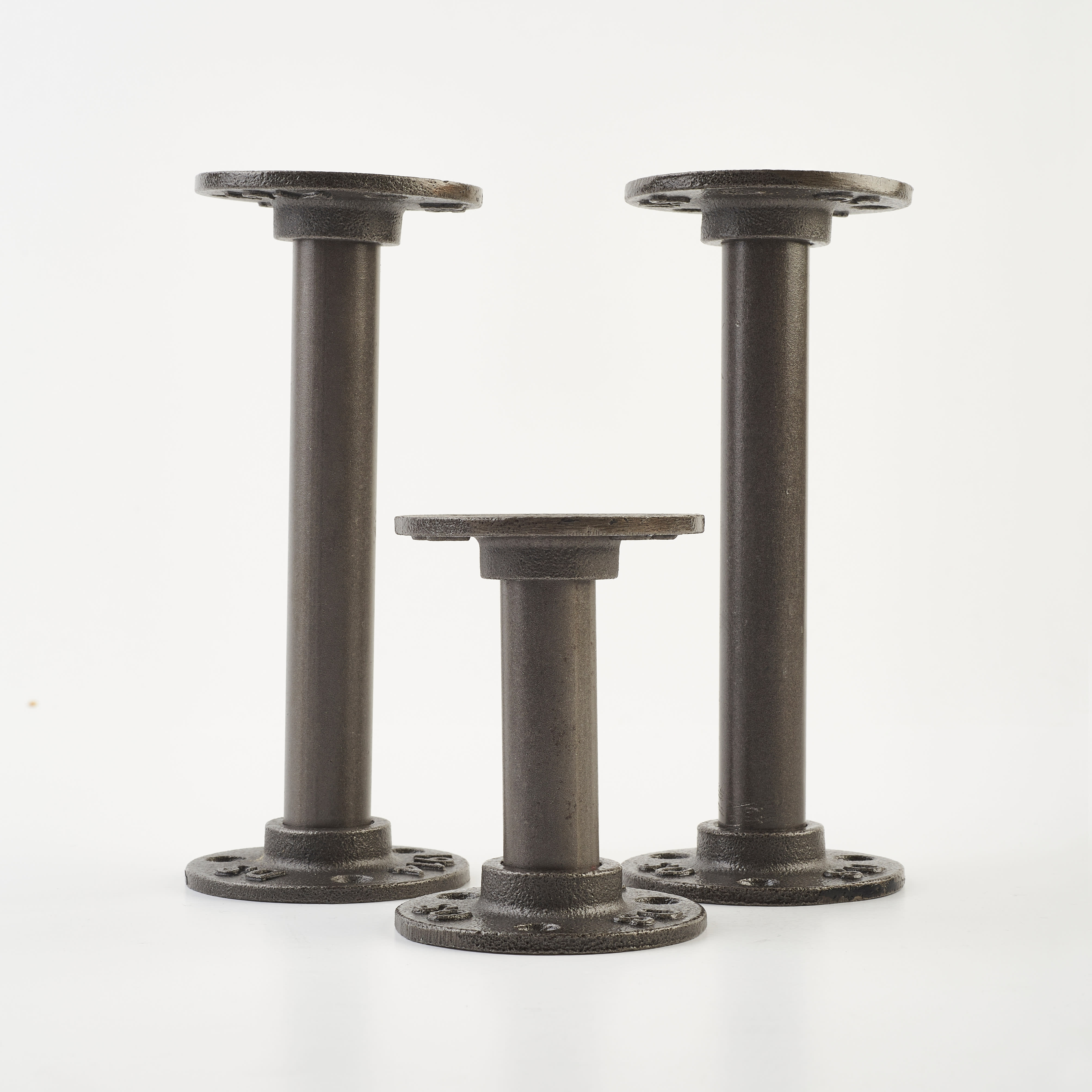 1/2" Pipe Single Candle Holder - Grey - Pack of 3 - view 2