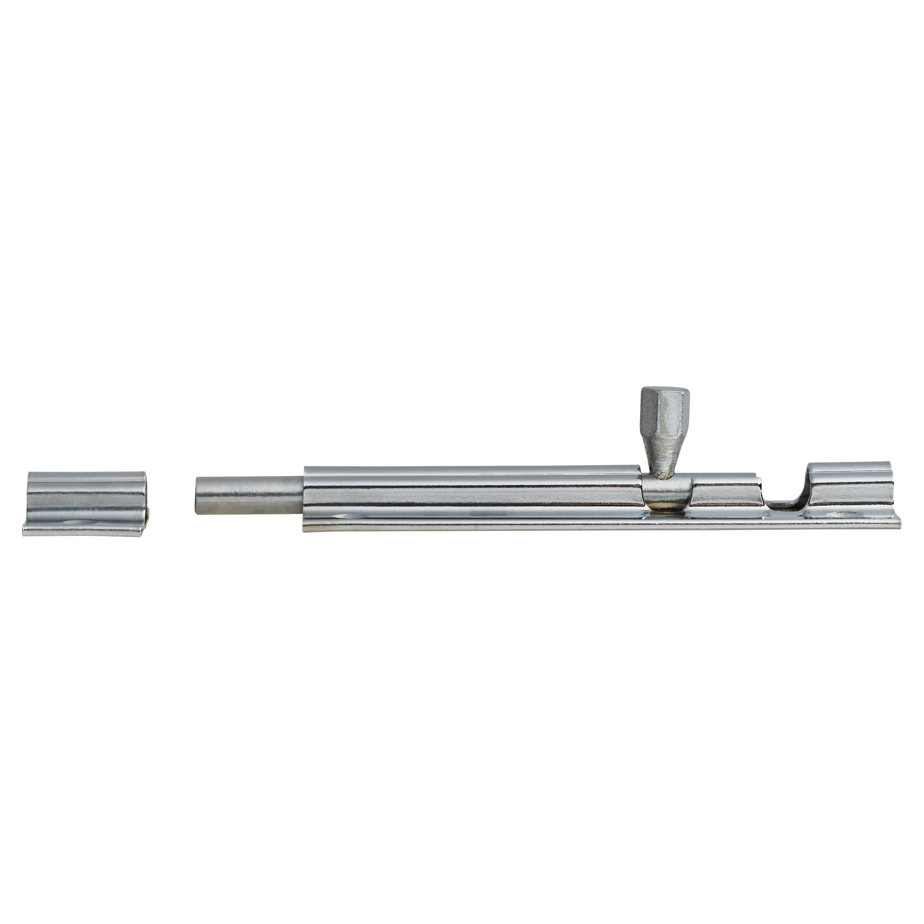 Polished Chrome Straight Barrel Bolt - Budget Range - 100 x 25mm - view 3