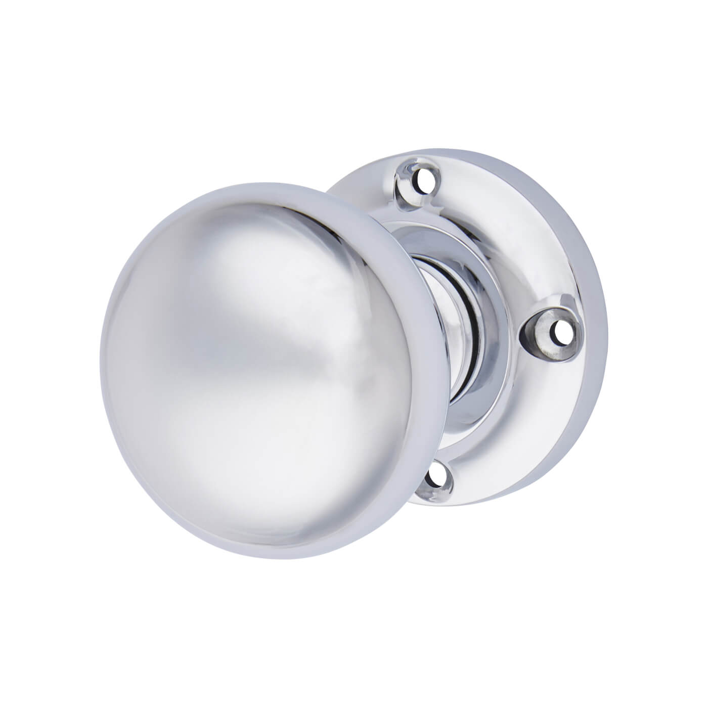 Marcus Polished Chrome Mortice Door Knob - 57mm Rose Diameter - Victoria Range - view 2