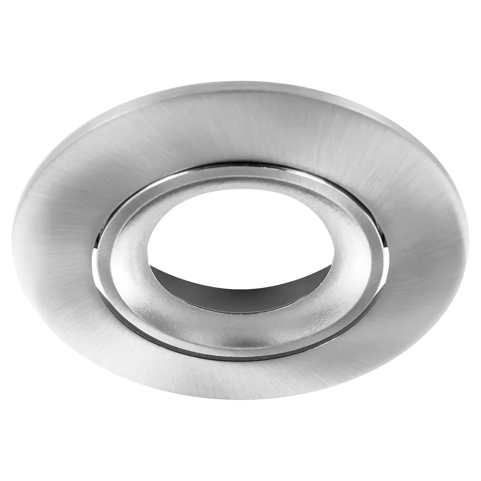 LED Lux Fire Adjustable Fire Rated Downlight Bezel - Satin Nickel - view 2