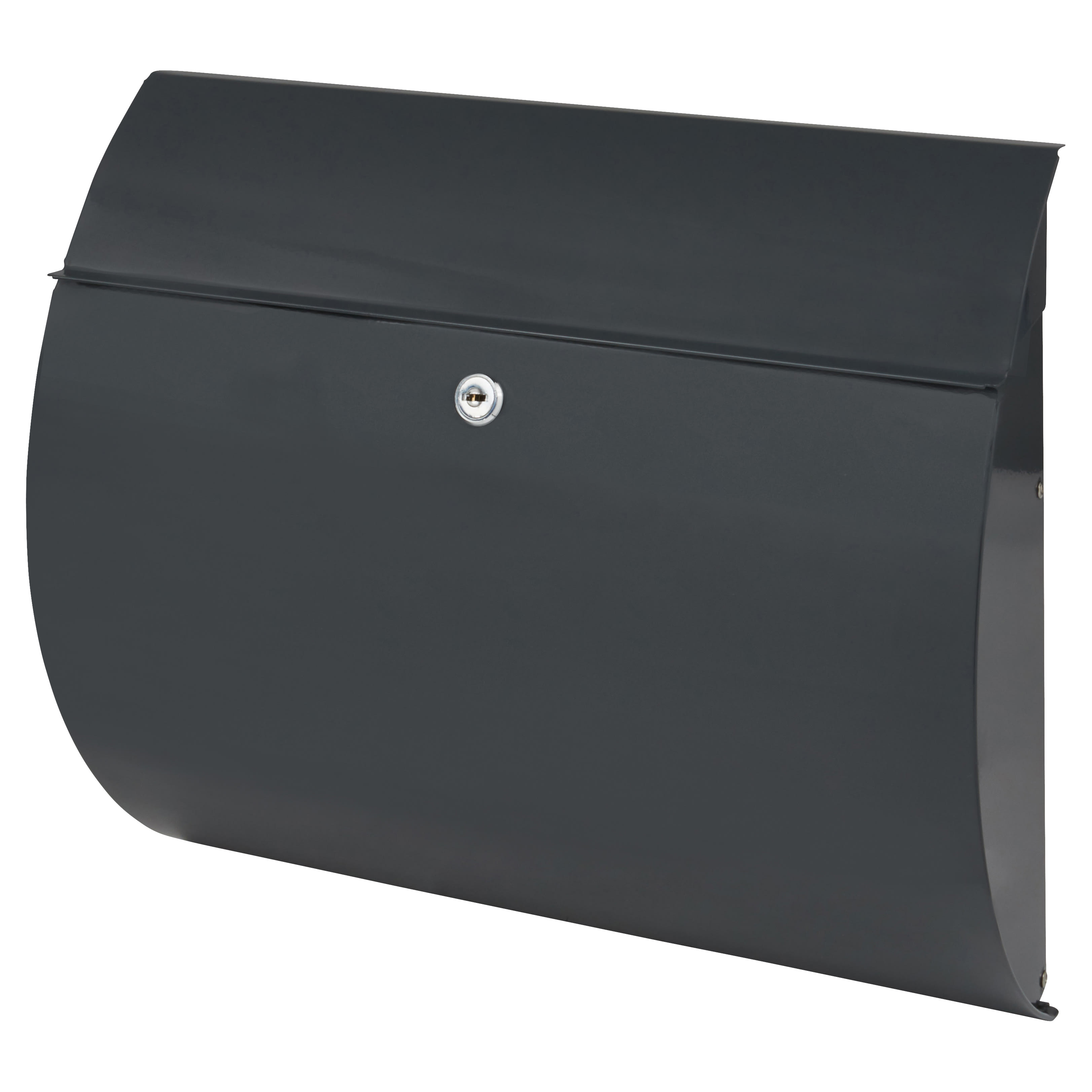 Toscana Postbox - 330 x 376 x 106mm - Anthracite Grey - view 2