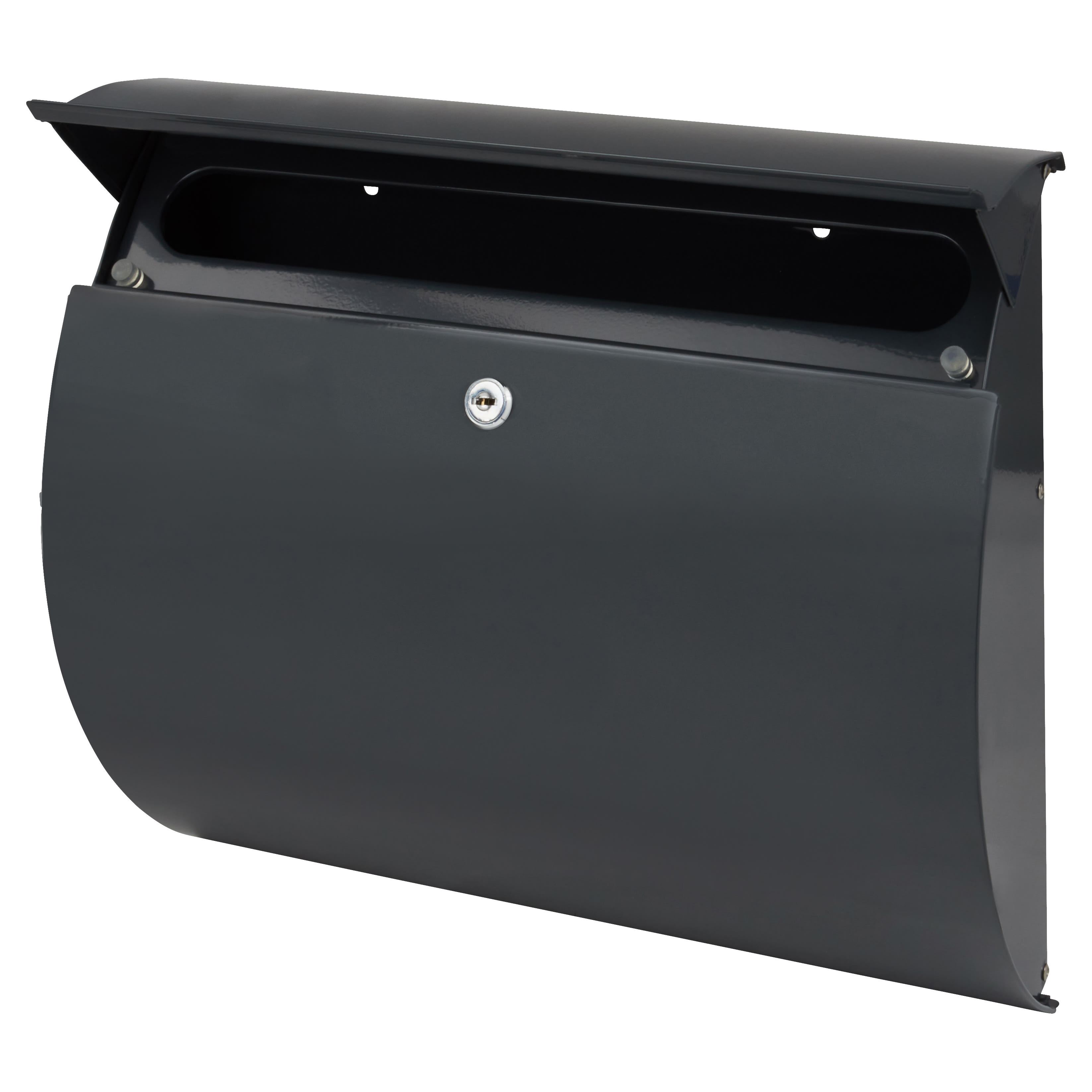 Toscana Postbox - 330 x 376 x 106mm - Anthracite Grey - view 3