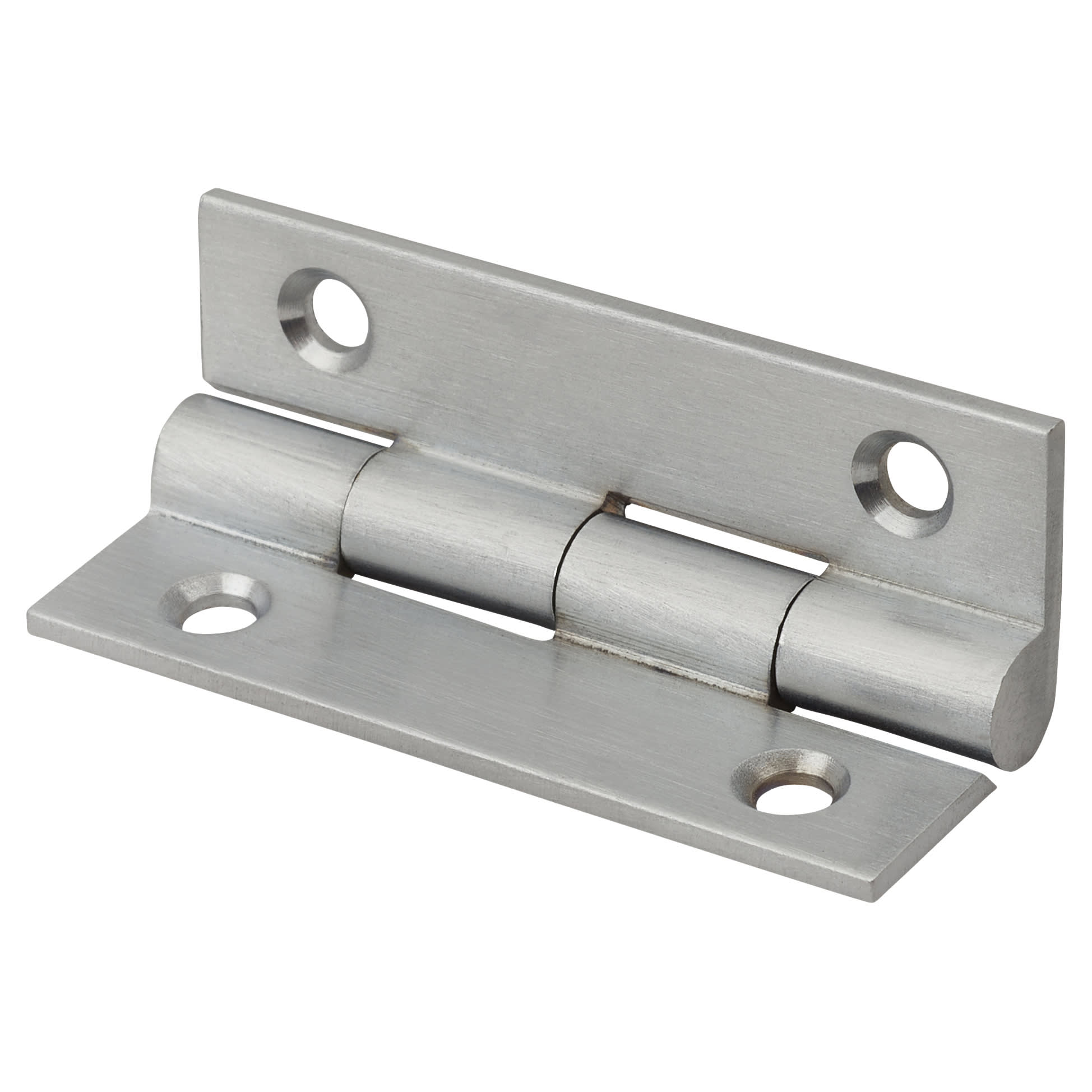 Solid Drawn Butt Cabinet Hinge - 38 x 22 x 1.45mm - Satin Chrome - Pair - view 3