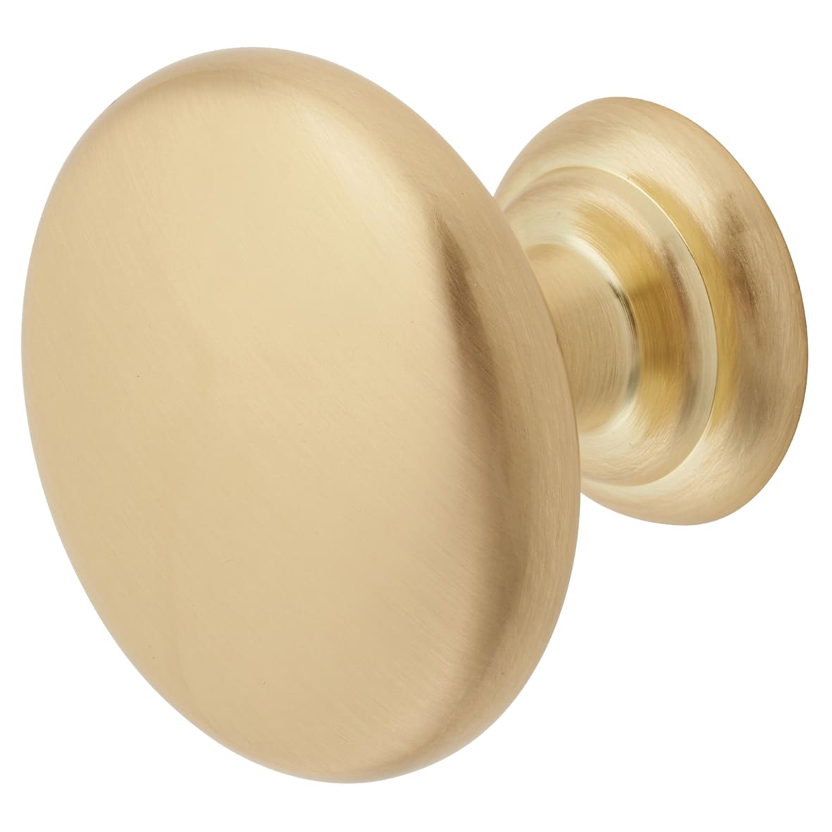 Crofts & Assinder Monmouth Round Cabinet Knob - 38mm Diameter - Brushed Satin Brass - view 4