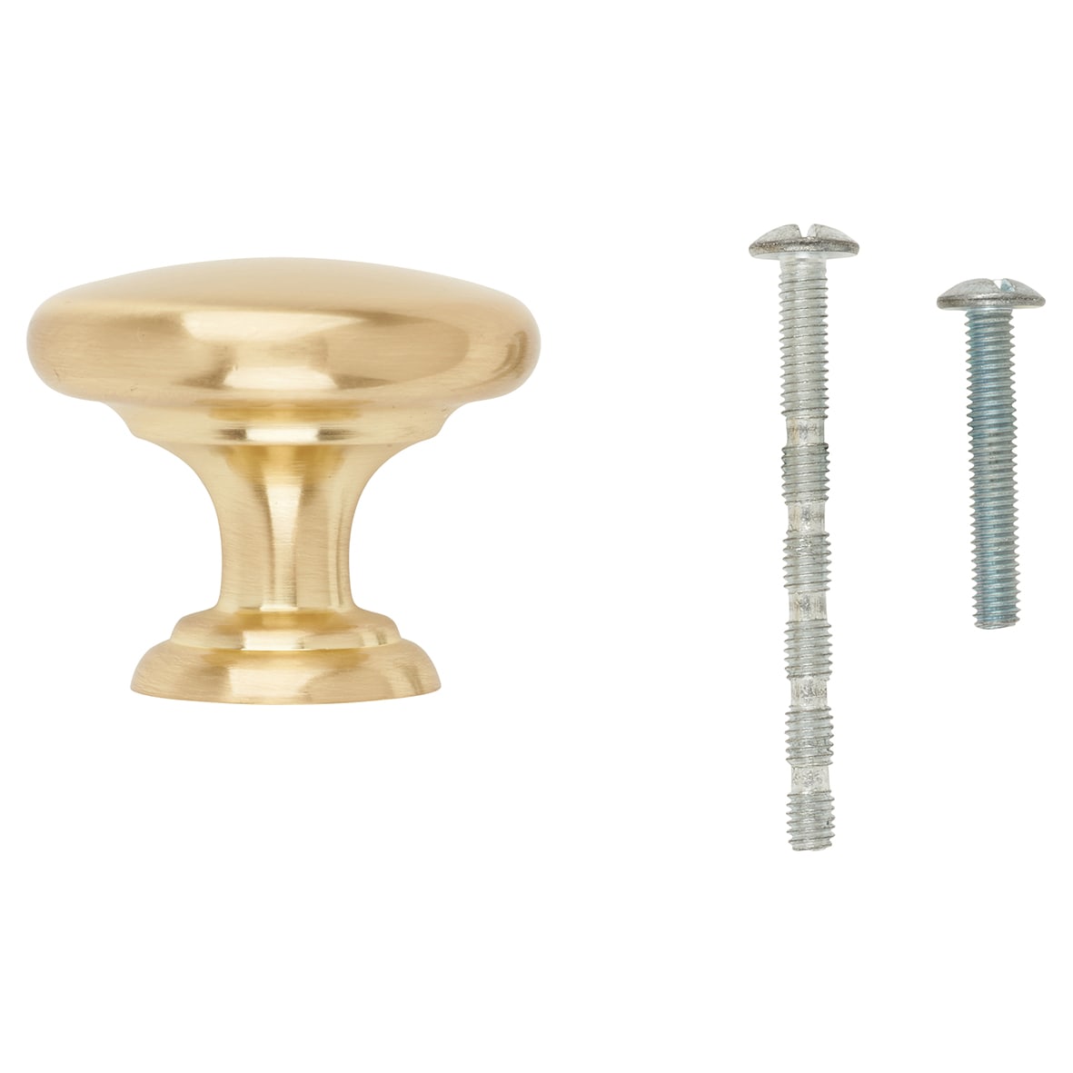 Crofts & Assinder Monmouth Round Cabinet Knob - 38mm Diameter - Brushed Satin Brass - view 5