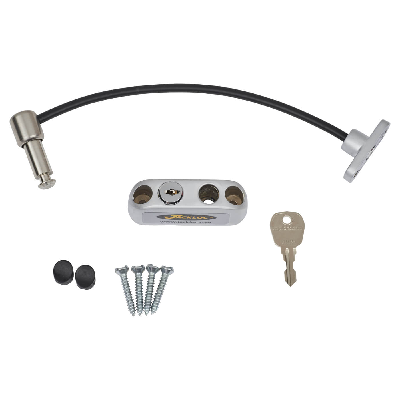 Pro-5 Key-Locking Cable Window Restrictor - Satin Chrome - view 3