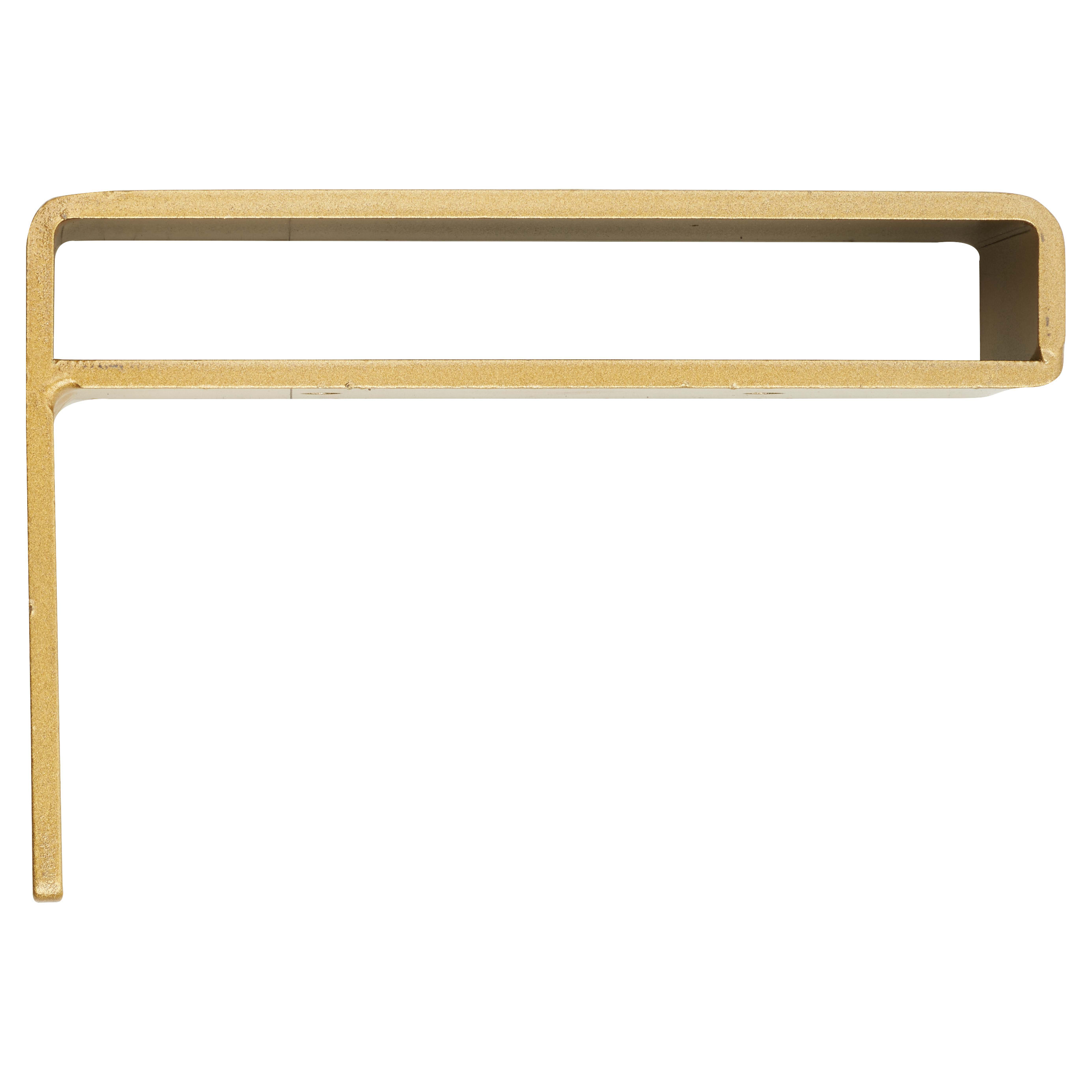 Shelf Support Shelf Bracket - 150 x 100mm - Satin Brass - Pair - view 2