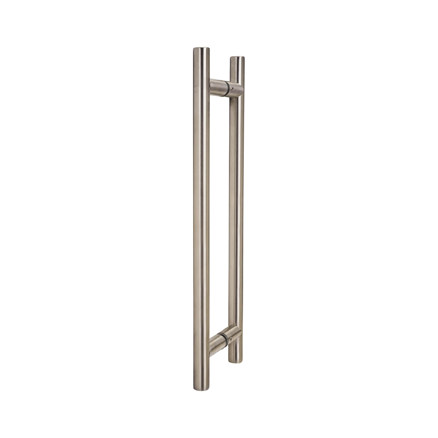 Satin Stainless Steel 19mm T-Bar Door Pull Handles - Back to Back - 305mm Centres - view 2