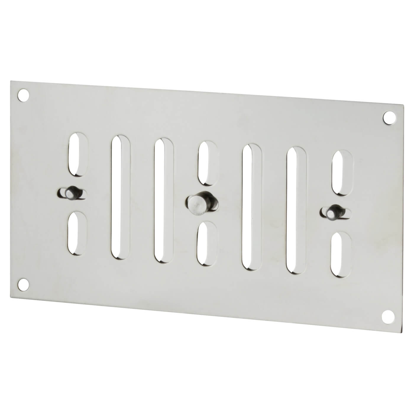 Hit & Miss Vent - 165 x 89mm - Polished Stainless Steel - view 2