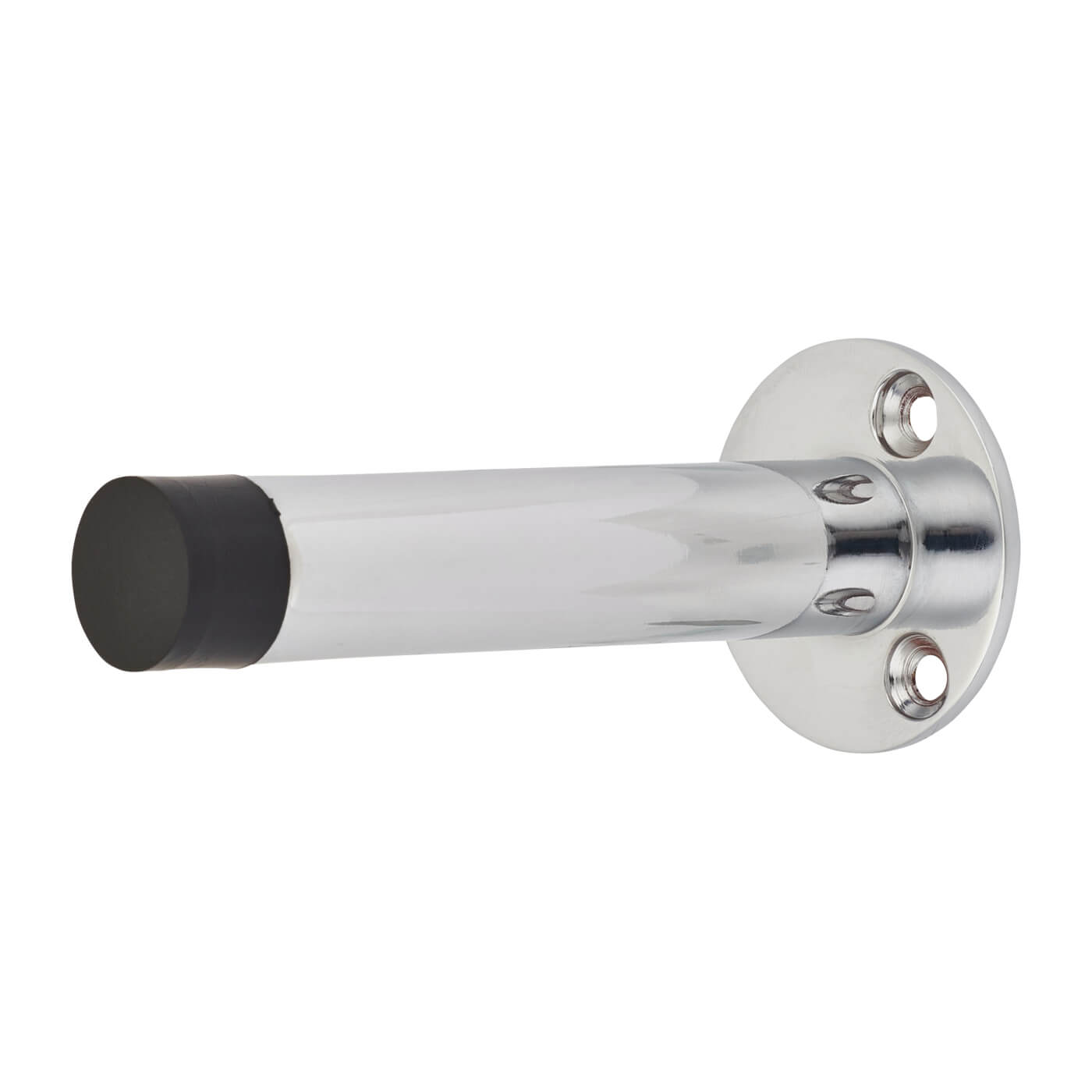 Round Base Projection Door Stop - 80mm Projection - Polished Chrome - view 2