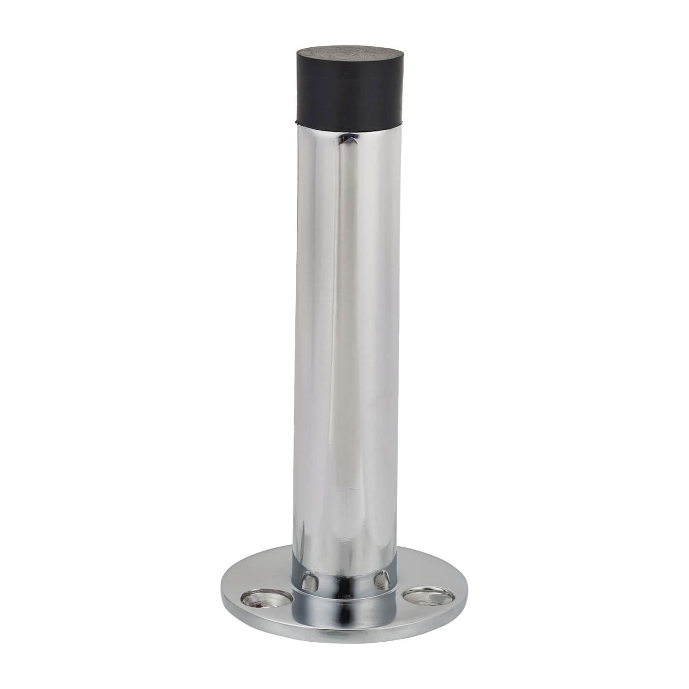 Round Base Projection Door Stop - 80mm Projection - Polished Chrome - view 3