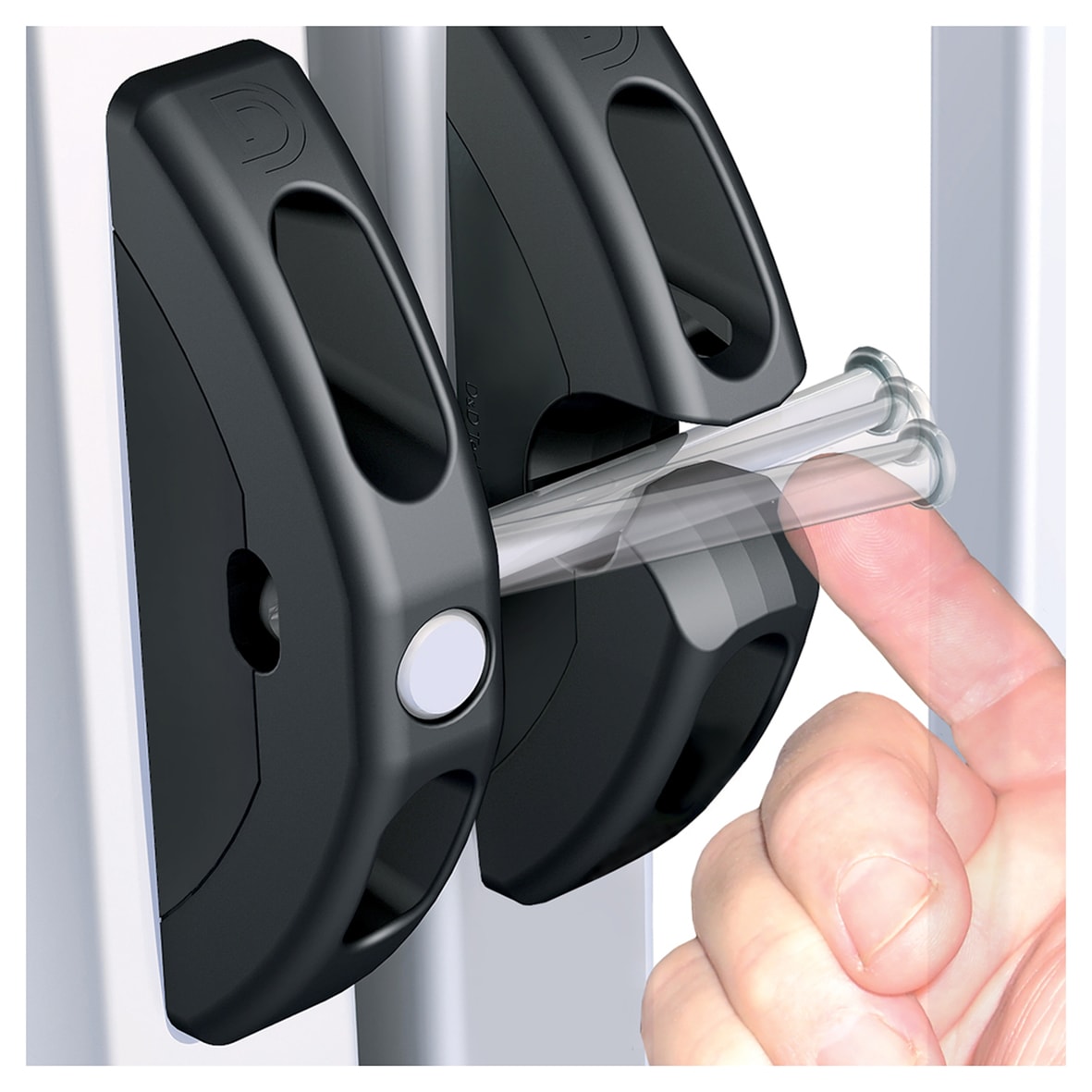 D&D Locking Toggle Gate Latch - 120 x 40mm - Black - view 3
