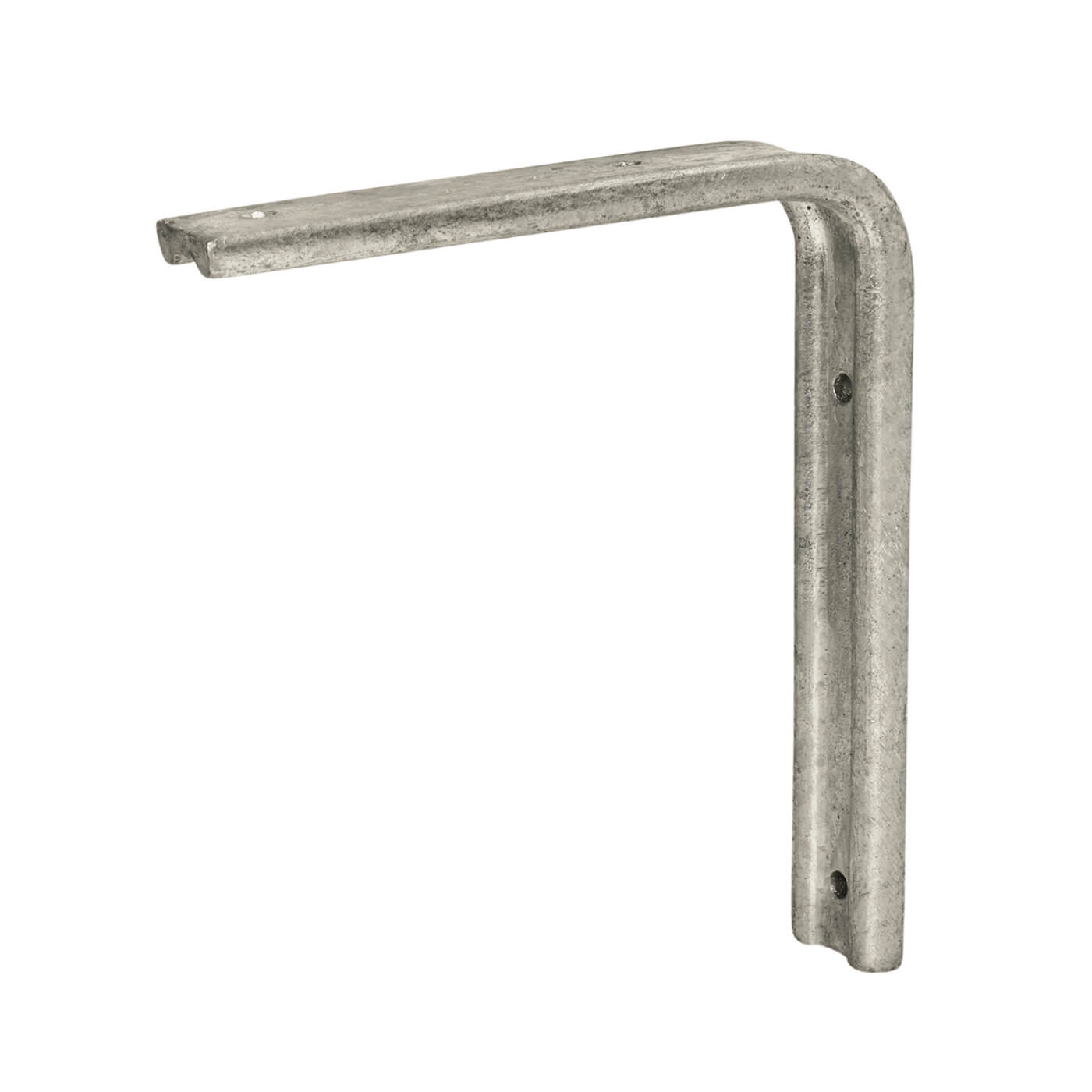 Fluted Steel Angle Shelf Bracket - 200 x 150mm - Galvanised - Pack of 5 - view 2