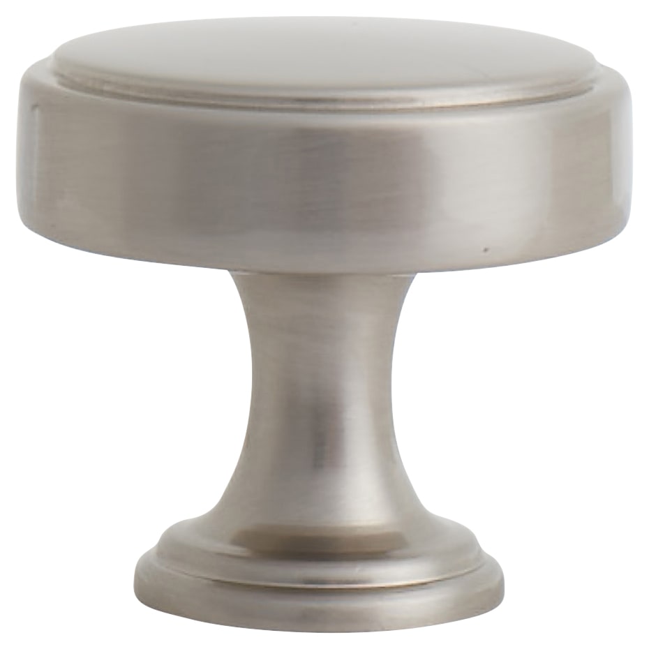 Crofts & Assinder Calgary Round Cabinet Knob - 40mm Diameter - Brushed Satin Nickel - view 3