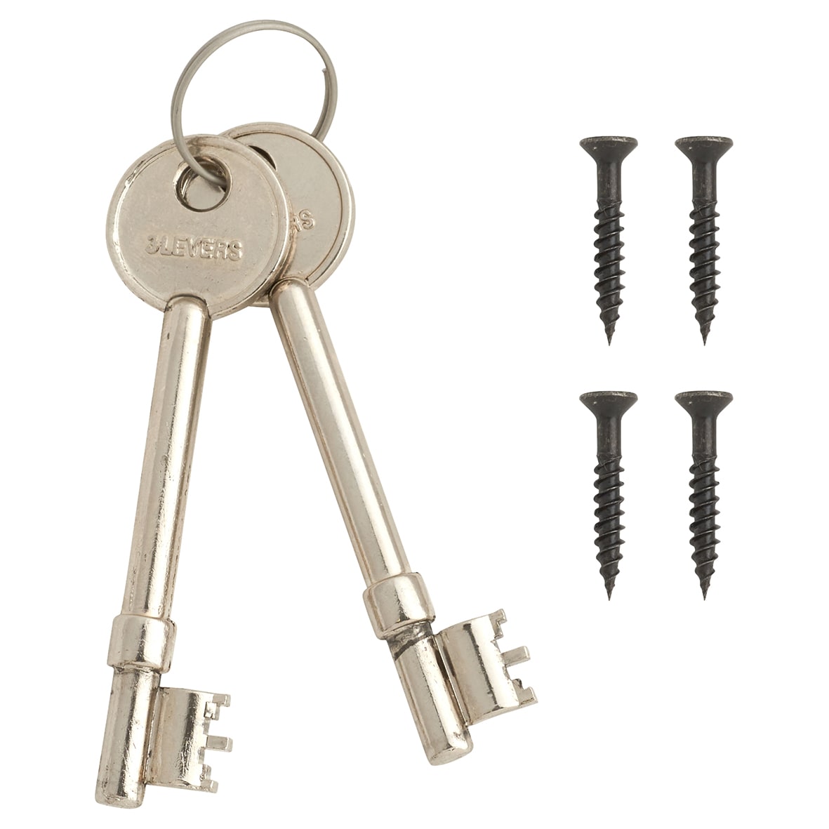 Bolt Through 3 Lever Sashlock - 63mm Case - 45mm Backset - Square - Black Nickel - view 3