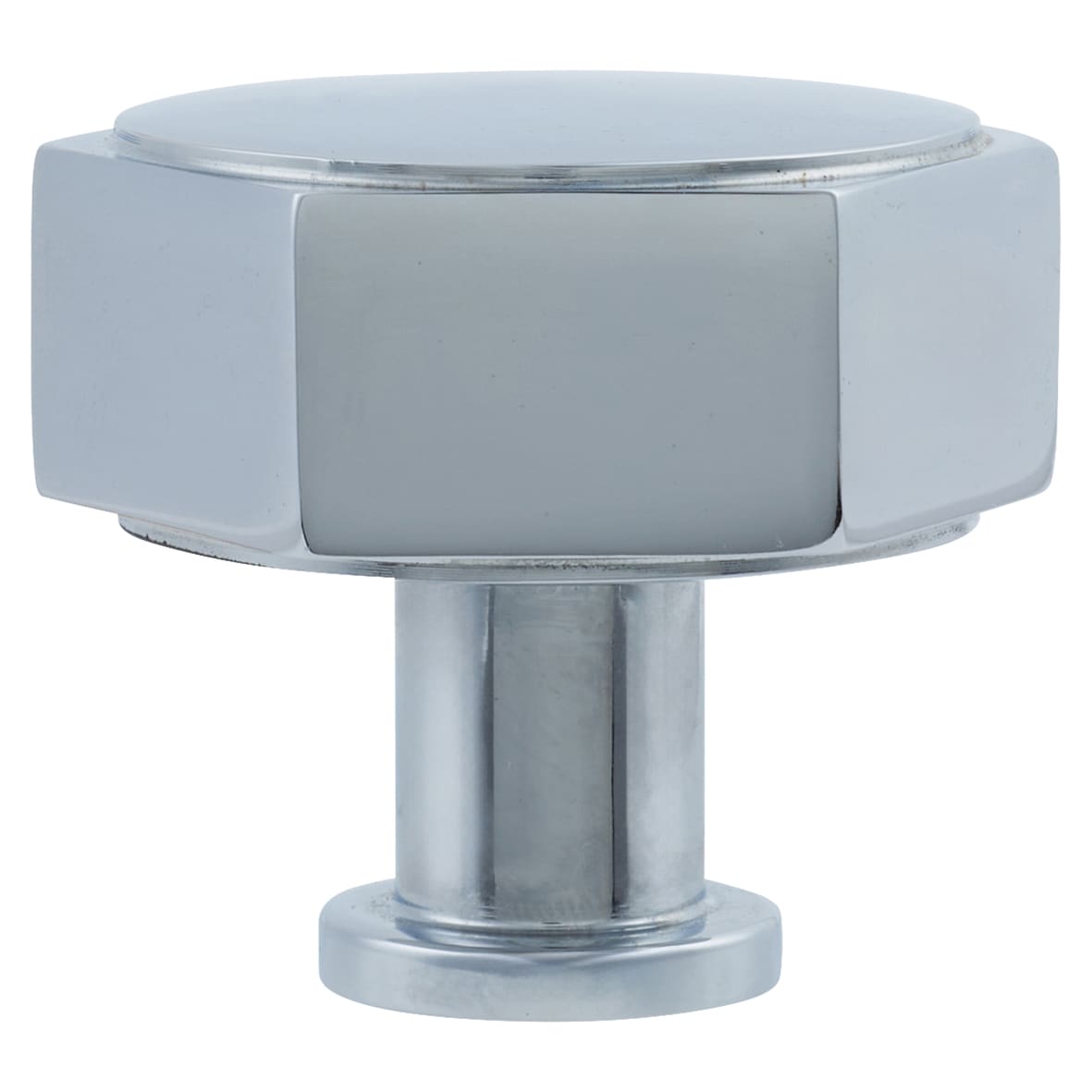 Vesper Hex Cabinet Knob - 40mm Diameter - Polished Chrome - view 2
