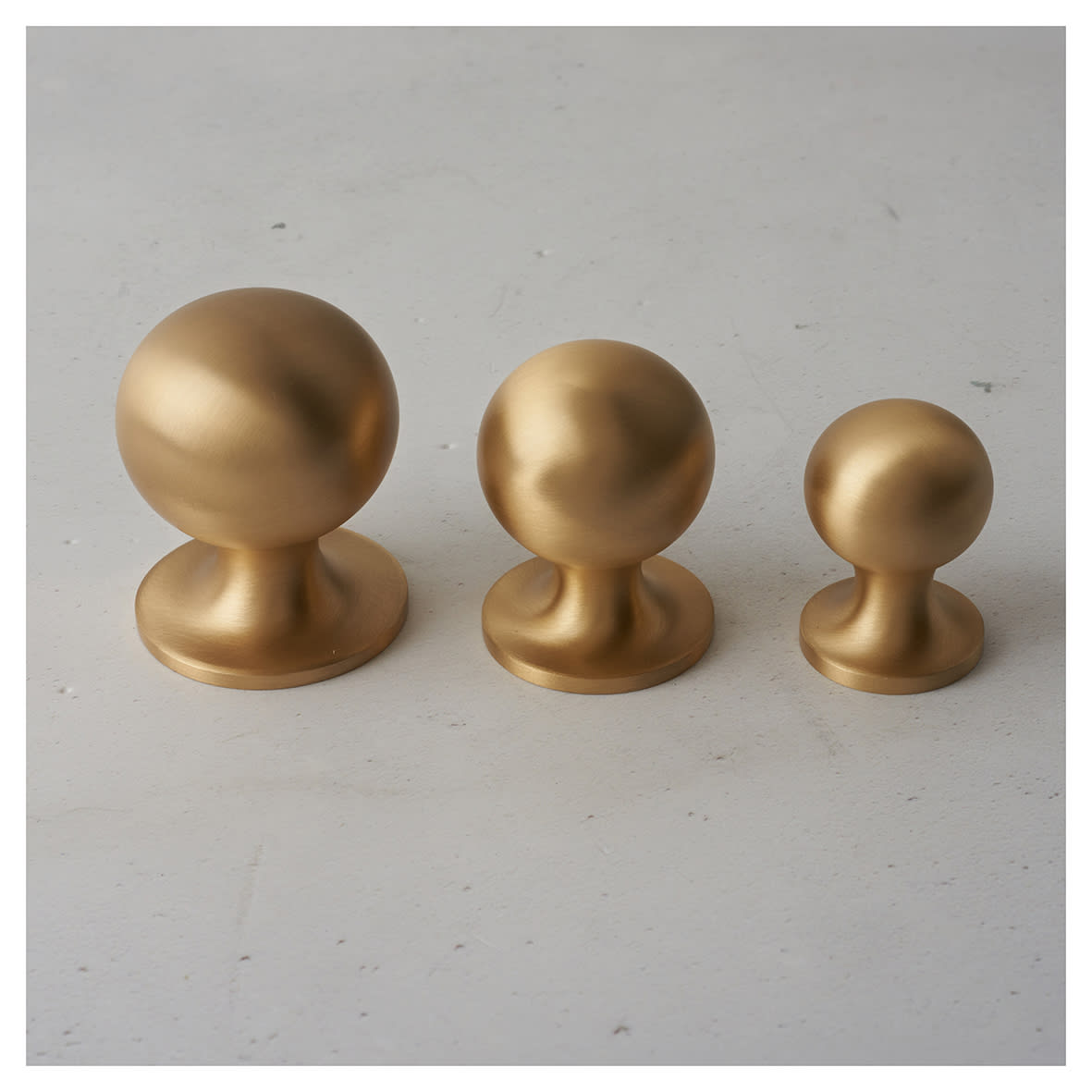 Marcus Ball Cabinet Knob - 25mm Diameter - Satin Brass - view 3