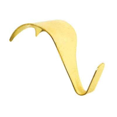 Moulding Hook - 45mm Length - Electro Brass - Pack of 5 - view 2