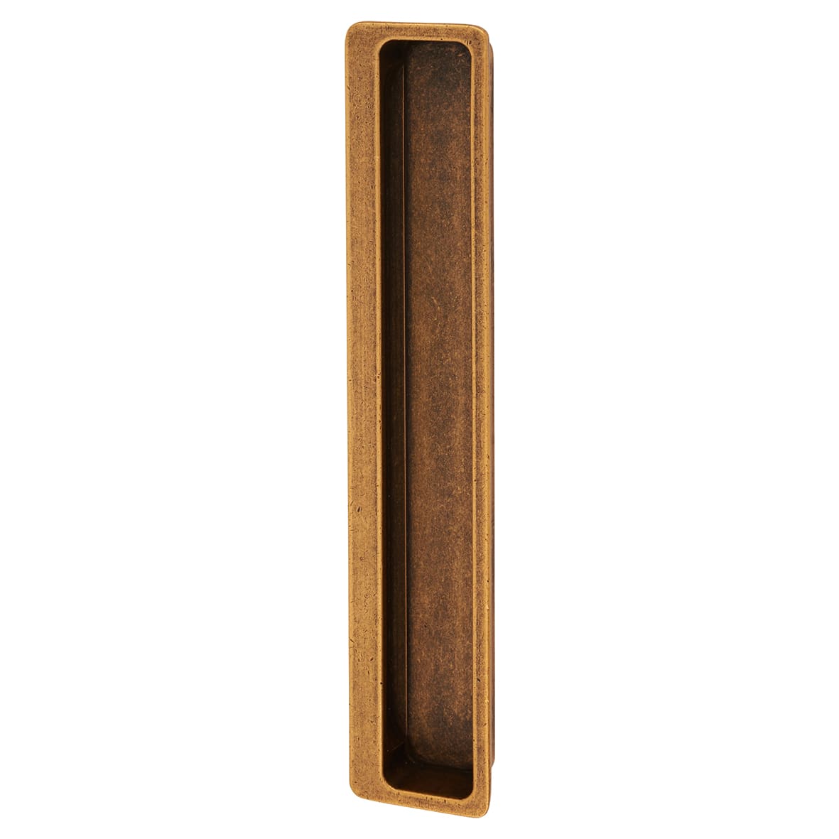 Alton Rectangular Flush Cabinet Pull Handle - 177 x 33mm - Antique Brass - view 2