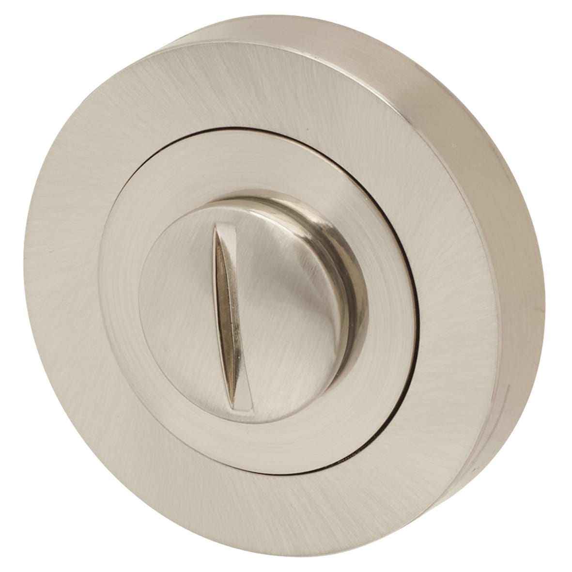 Bathroom Turn & Release - 50mm Diameter - Satin Nickel - view 3
