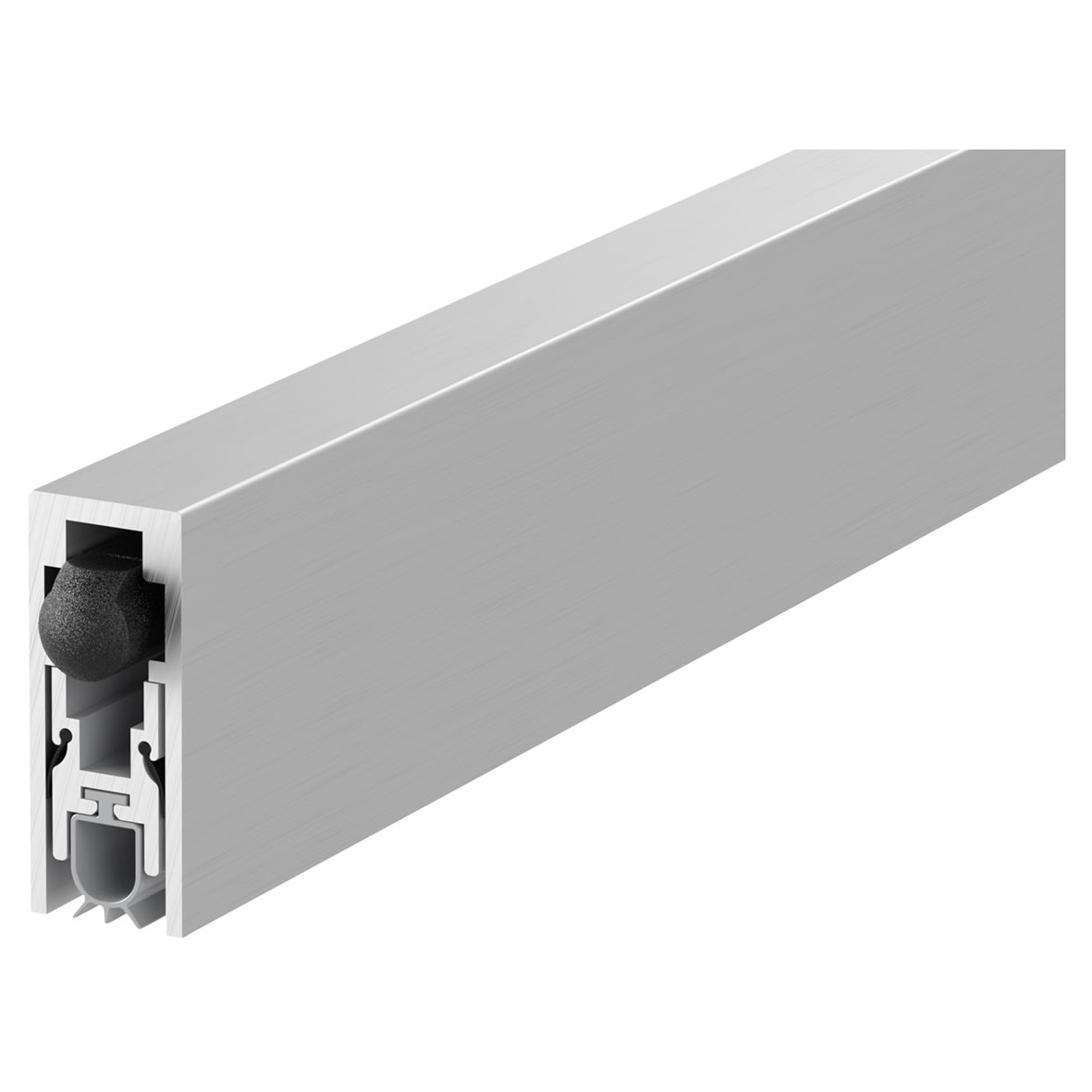 LAS8001si Automatic Drop Seal - 935mm Length - Bottom Mortice Fixing - Aluminium - view 2