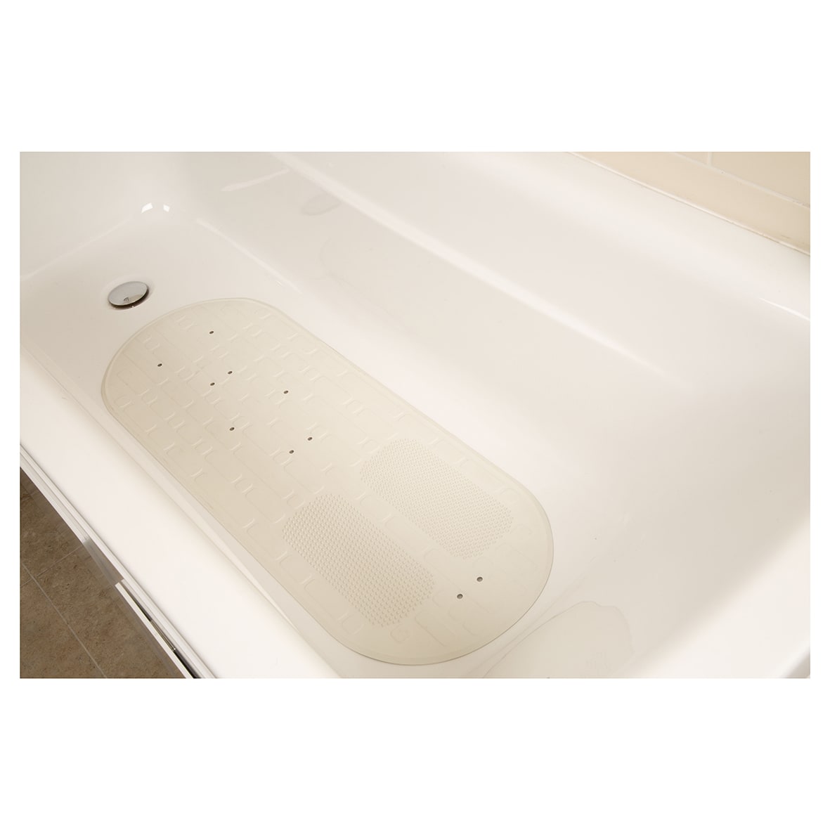 Serenity Foot Massage Bath Mat - 900 x 330mm - White - view 3