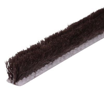 Sash Window Slide Pile with Fin - 100m Length - 6.5mm Pile - Brown - view 2