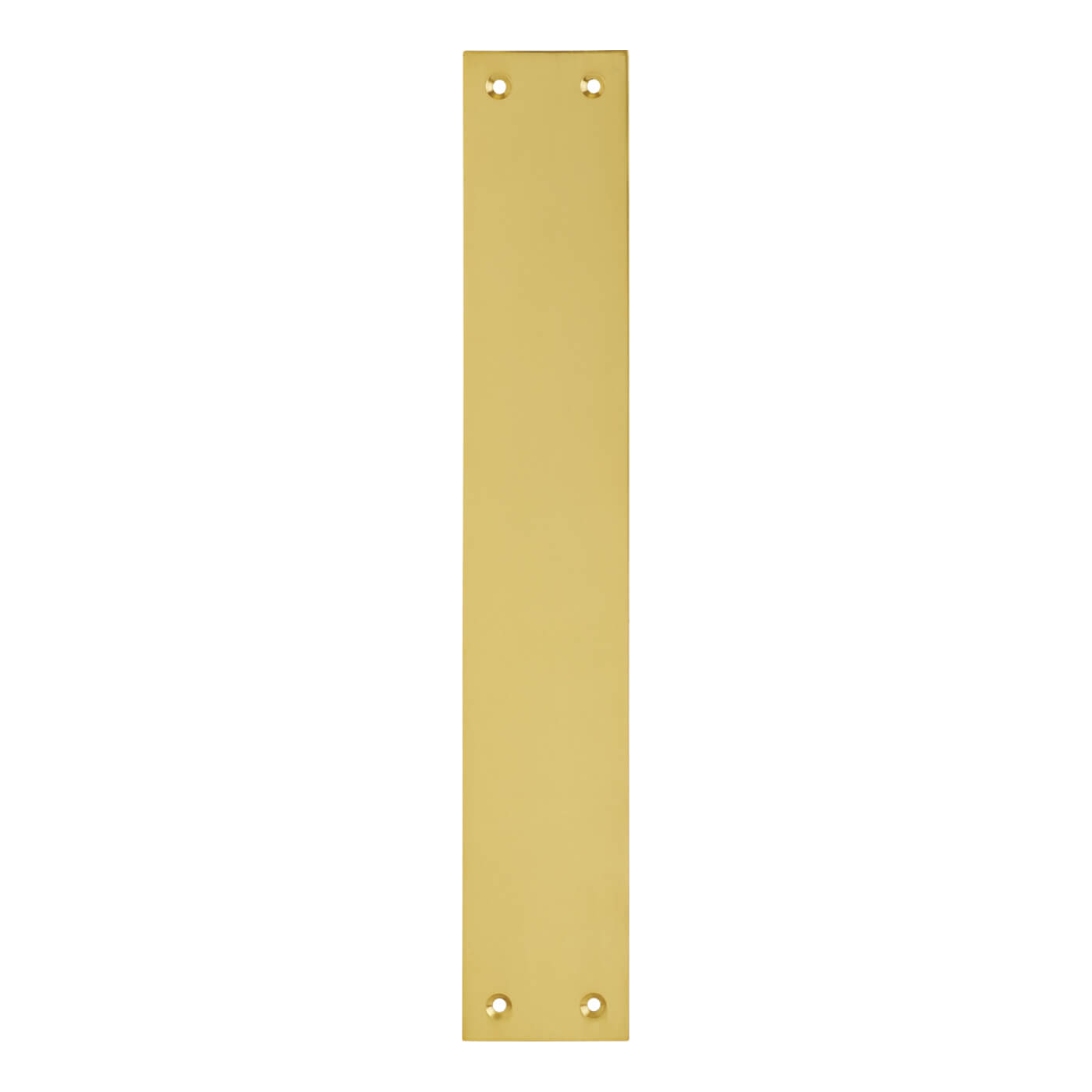 Solid Brass Plain Finger Plate - 300 x 50 x 6mm - Polished - view 2