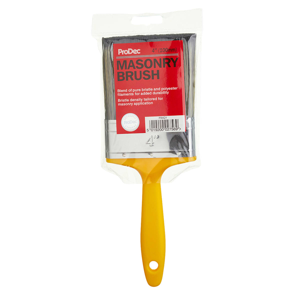 Flat Masonry Paint Brush - 4"/102mm Width - view 3