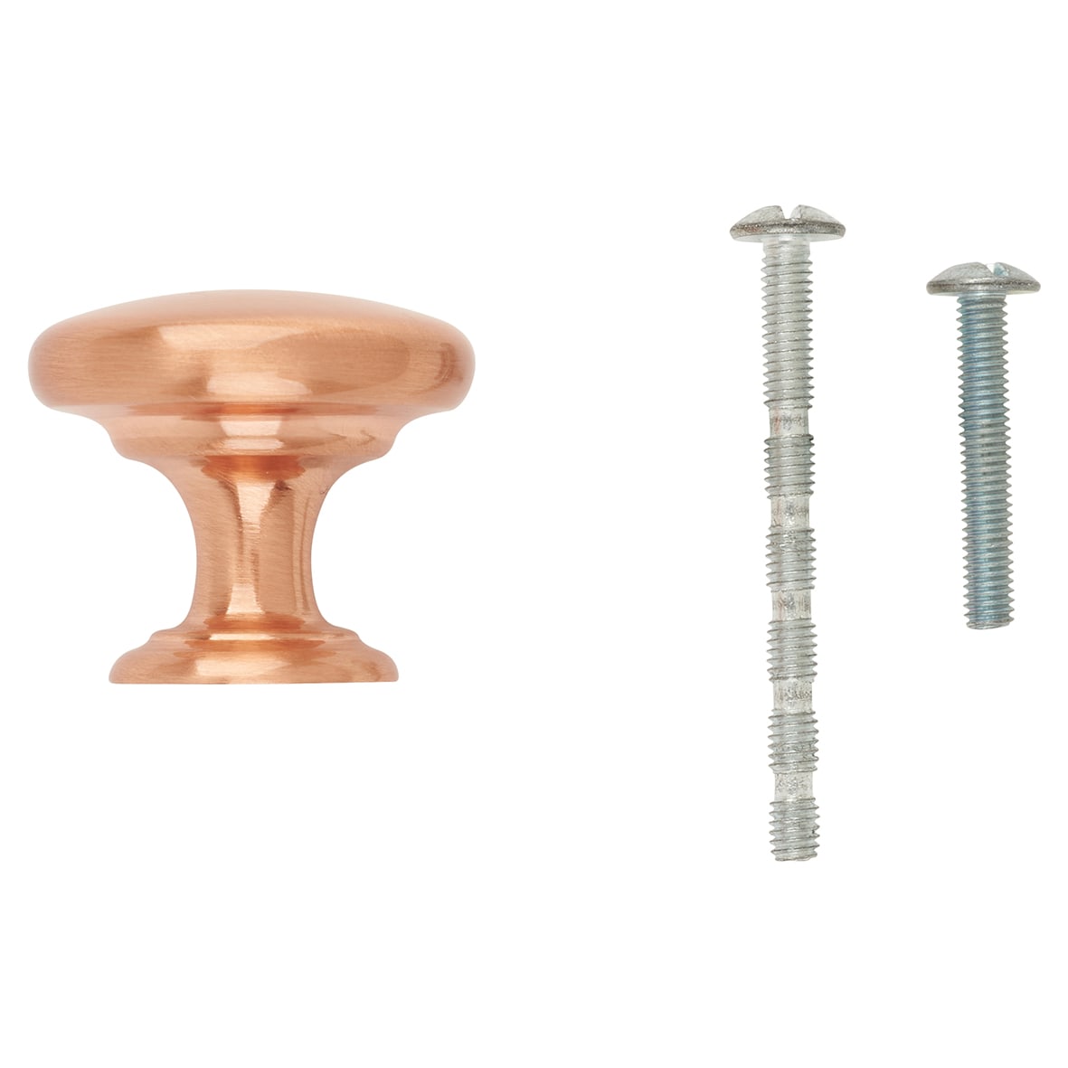 Crofts & Assinder Monmouth Round Cabinet Knob - 32mm Diameter - Brushed Copper - view 5