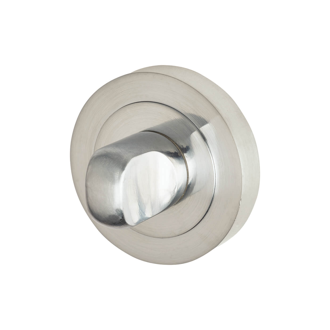 Bathroom Turn & Release - 50mm Diameter - Satin Chrome - view 3