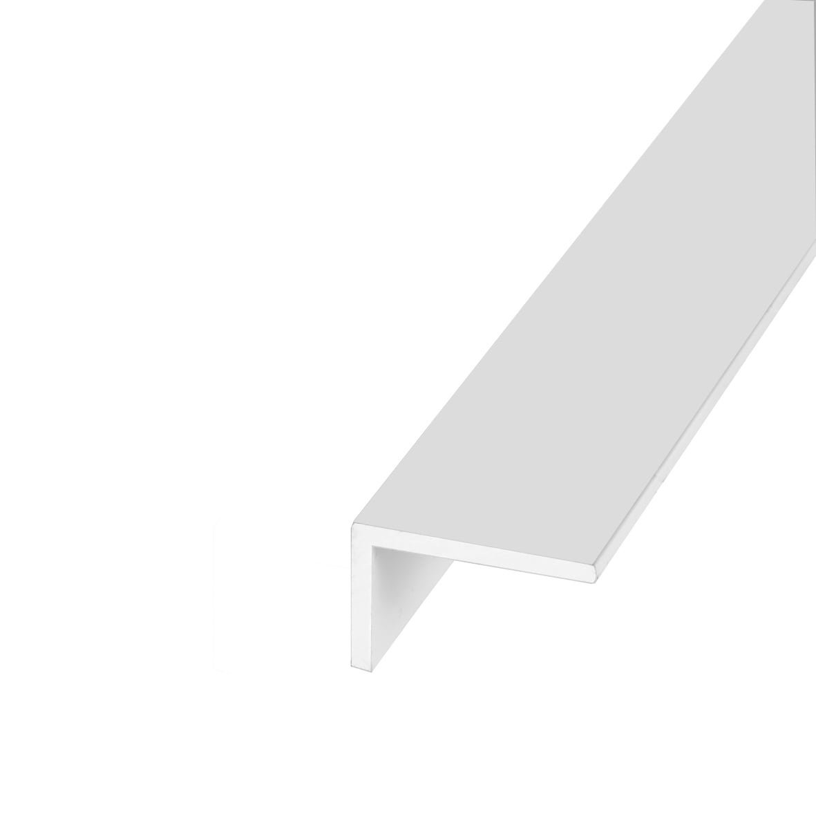 2000mm Plastic Angle - Unequal Sided - 25 x 20 x 2mm - White - view 2
