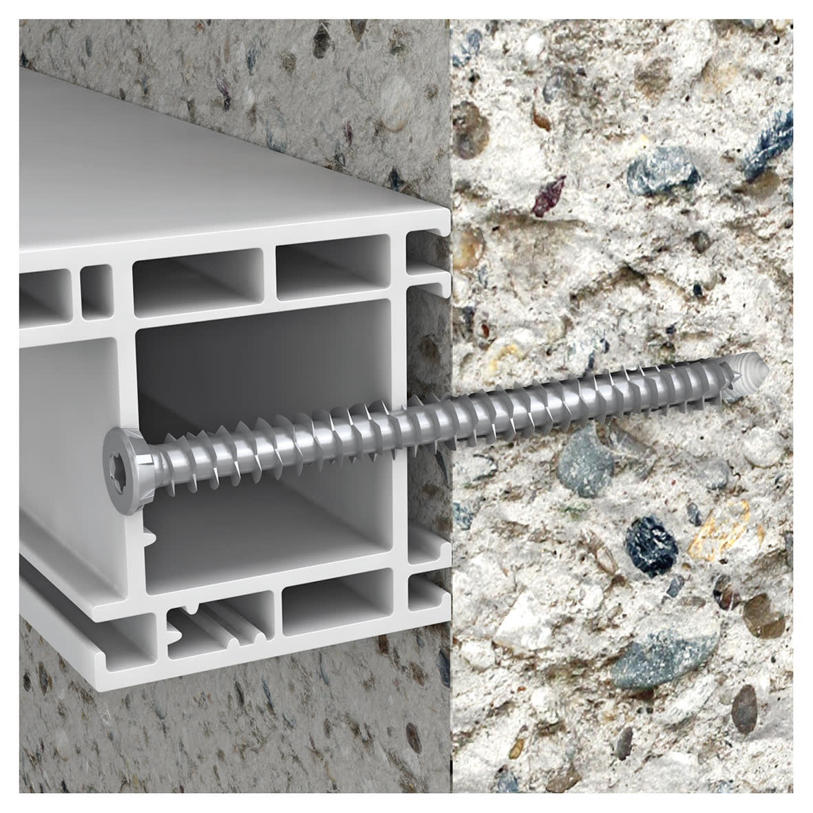 Frame Screw for Concrete - 7.5 x 212mm - Pack of 100 - view 3