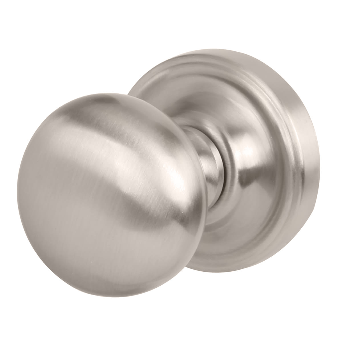 Marcus Satin Nickel Mortice Door Knob - 62mm Rose Diameter - Hampstead Range - view 2