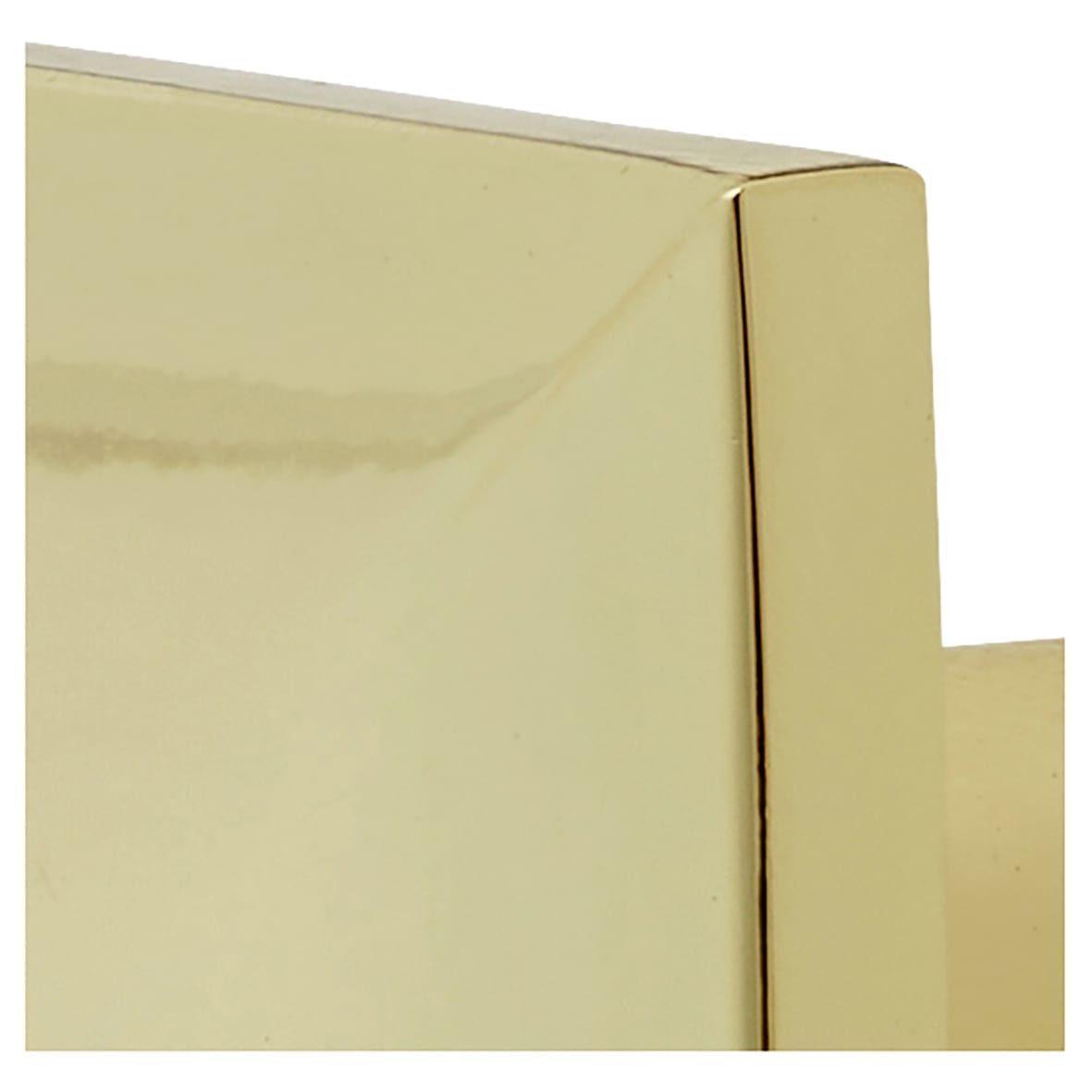 Pyramid Style Square Cabinet Knob - 29 x 29mm - Polished Brass - view 7