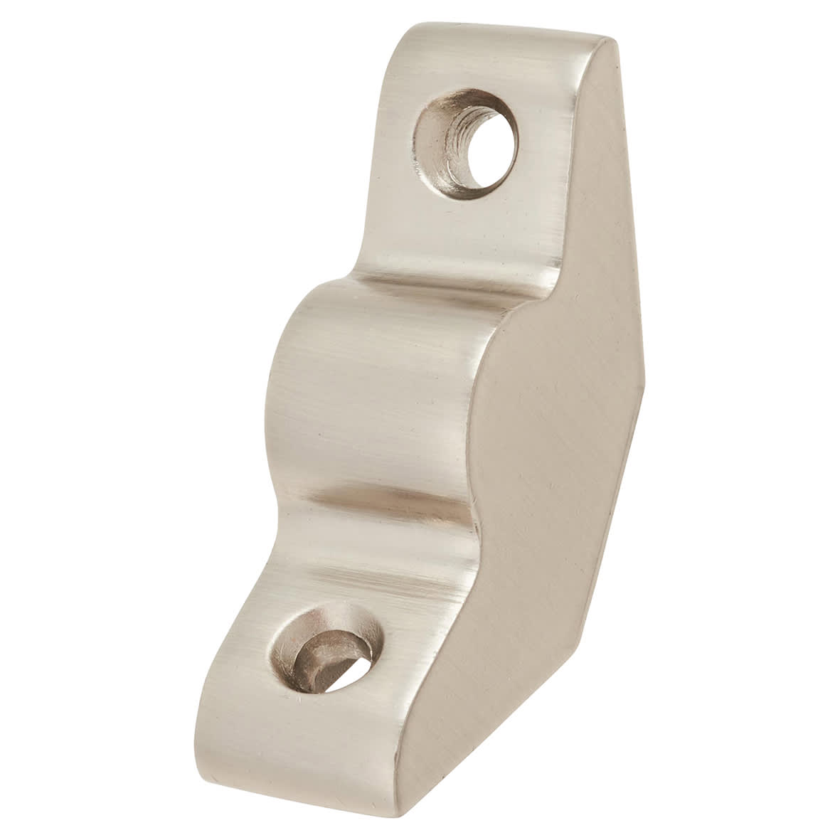 Lines Stair Rod with Plain Finials - 900mm Length - Satin Nickel - view 4