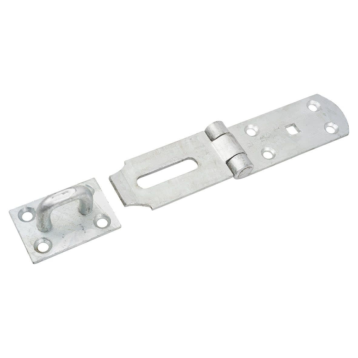 Medium Duty Secure Pattern Hasp & Staple - 200mm Length - Galvanised - view 2