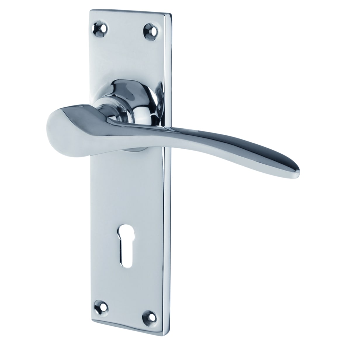Polished Chrome 3 Lever Sashlock Door Handles Pack - Buckingham Range - view 2