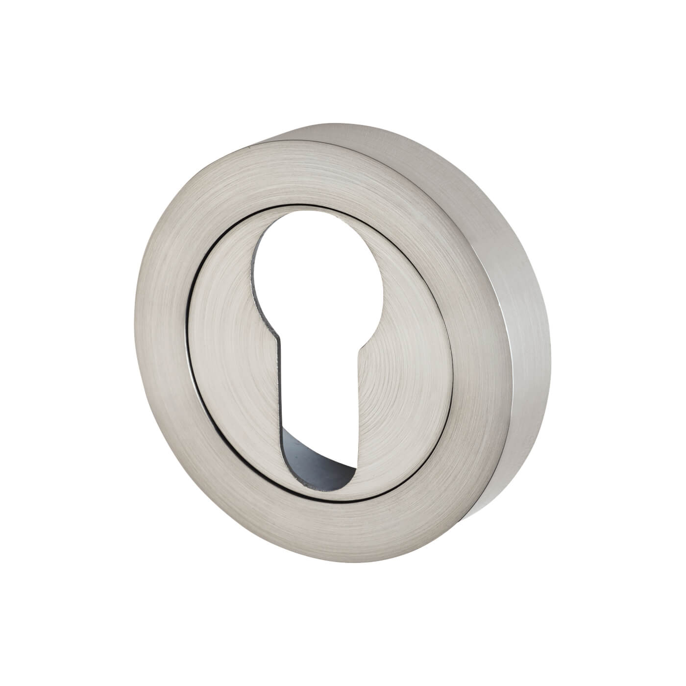 Escutcheon - 50mm Diameter - Euro - Satin Chrome - view 2