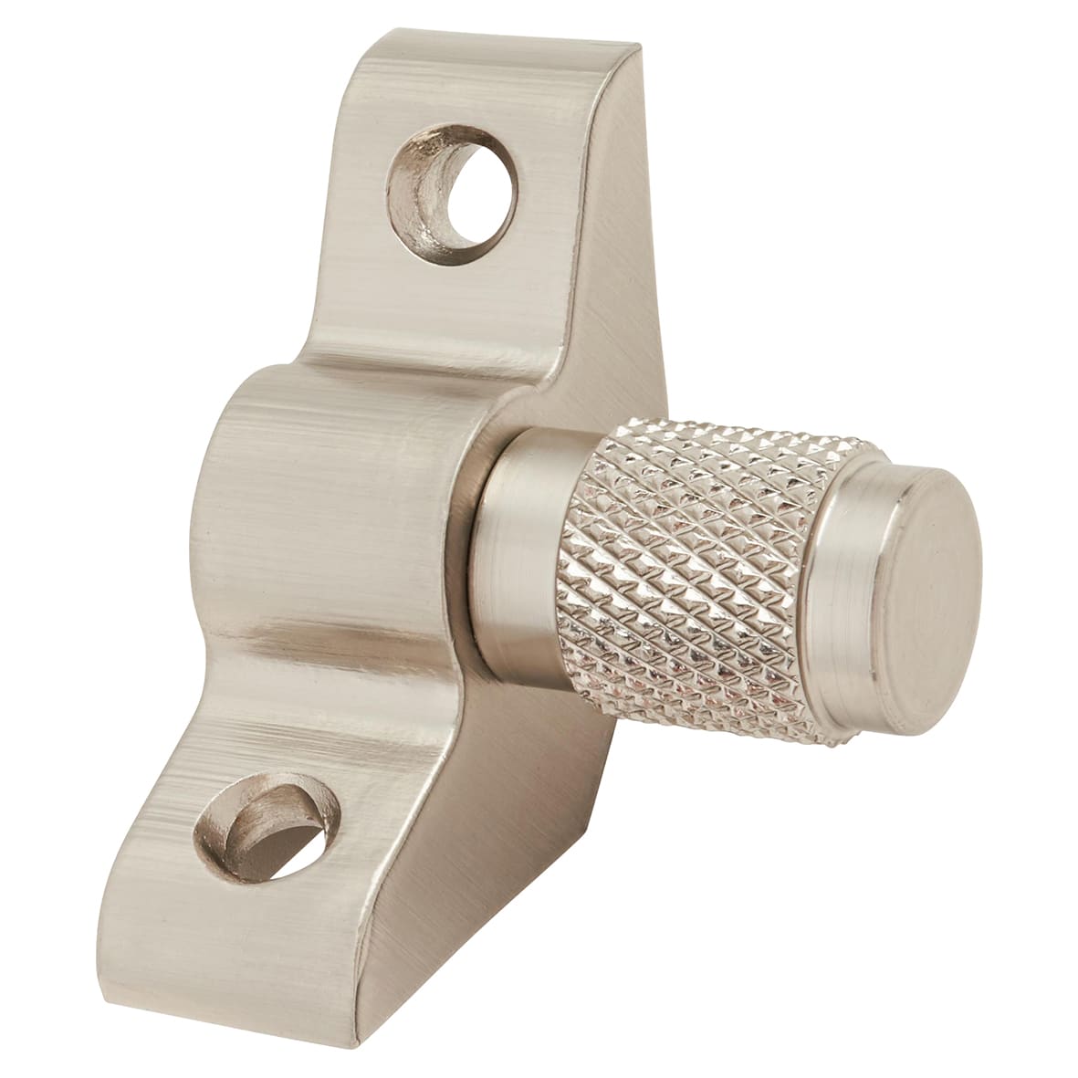 Stair Rod with Knurled Finials - 900mm Length - Satin Nickel - view 4