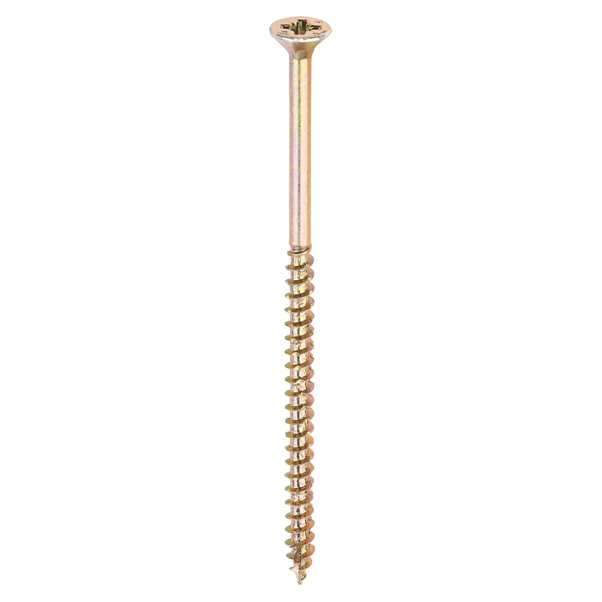 Velocity Pozi Countersunk Wood Screws - 4.0 x 80mm - Yellow Zinc - Pack of 200 - view 2
