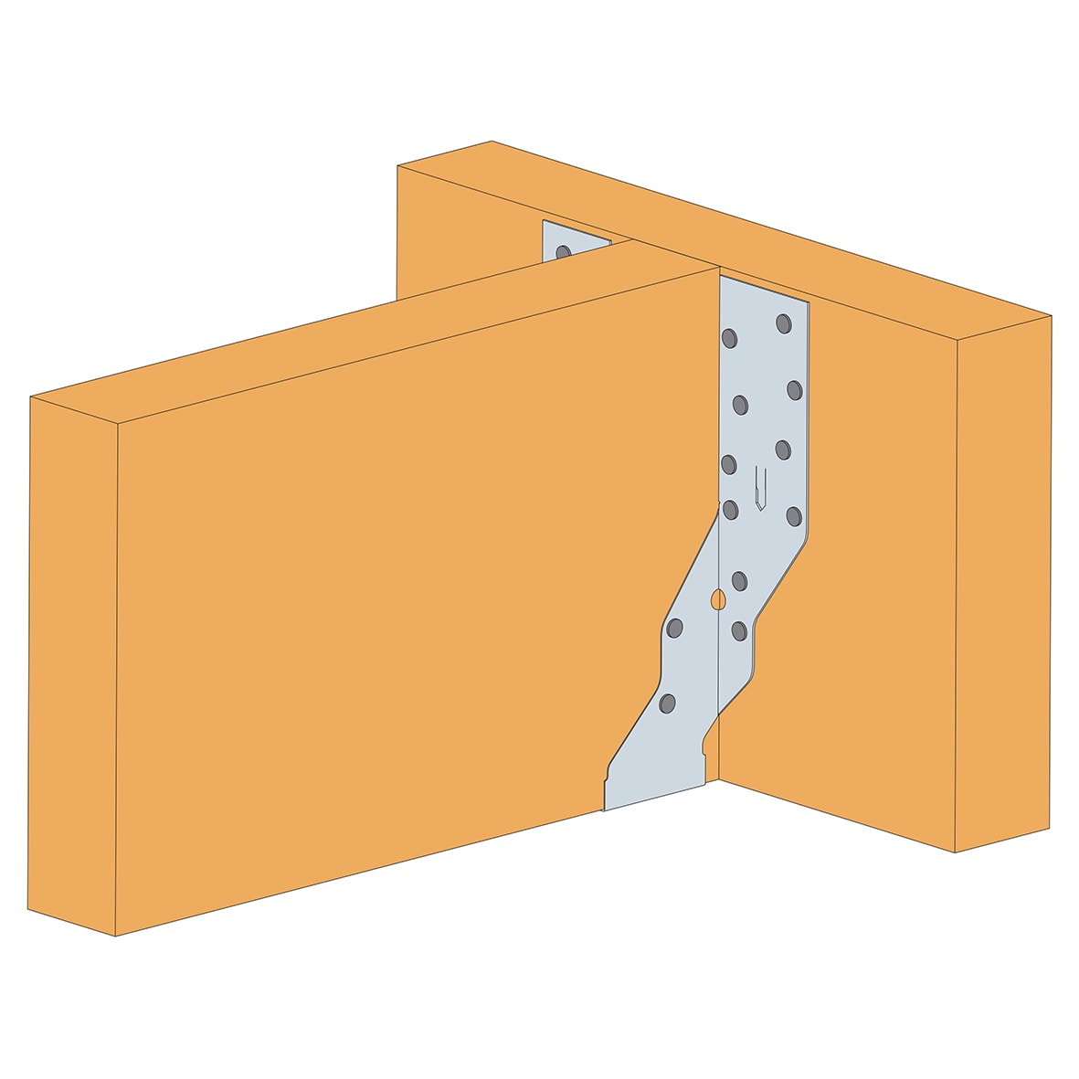 Joist Hanger - Adjustable Height Strap - Standard Leg - 38mm Width - view 5