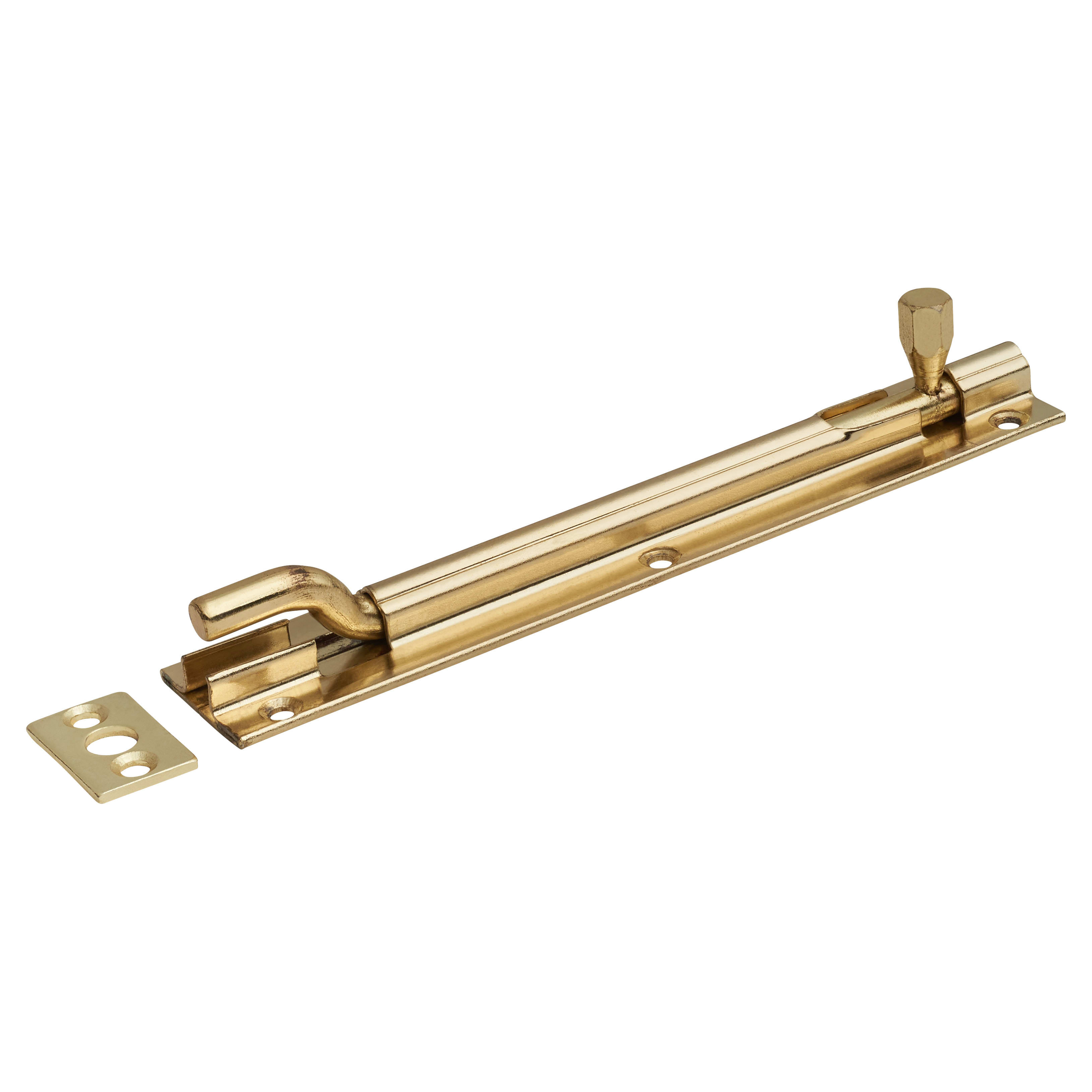 Polished Brass Necked Barrel Bolt - Budget Range - 150 x 25mm - view 2