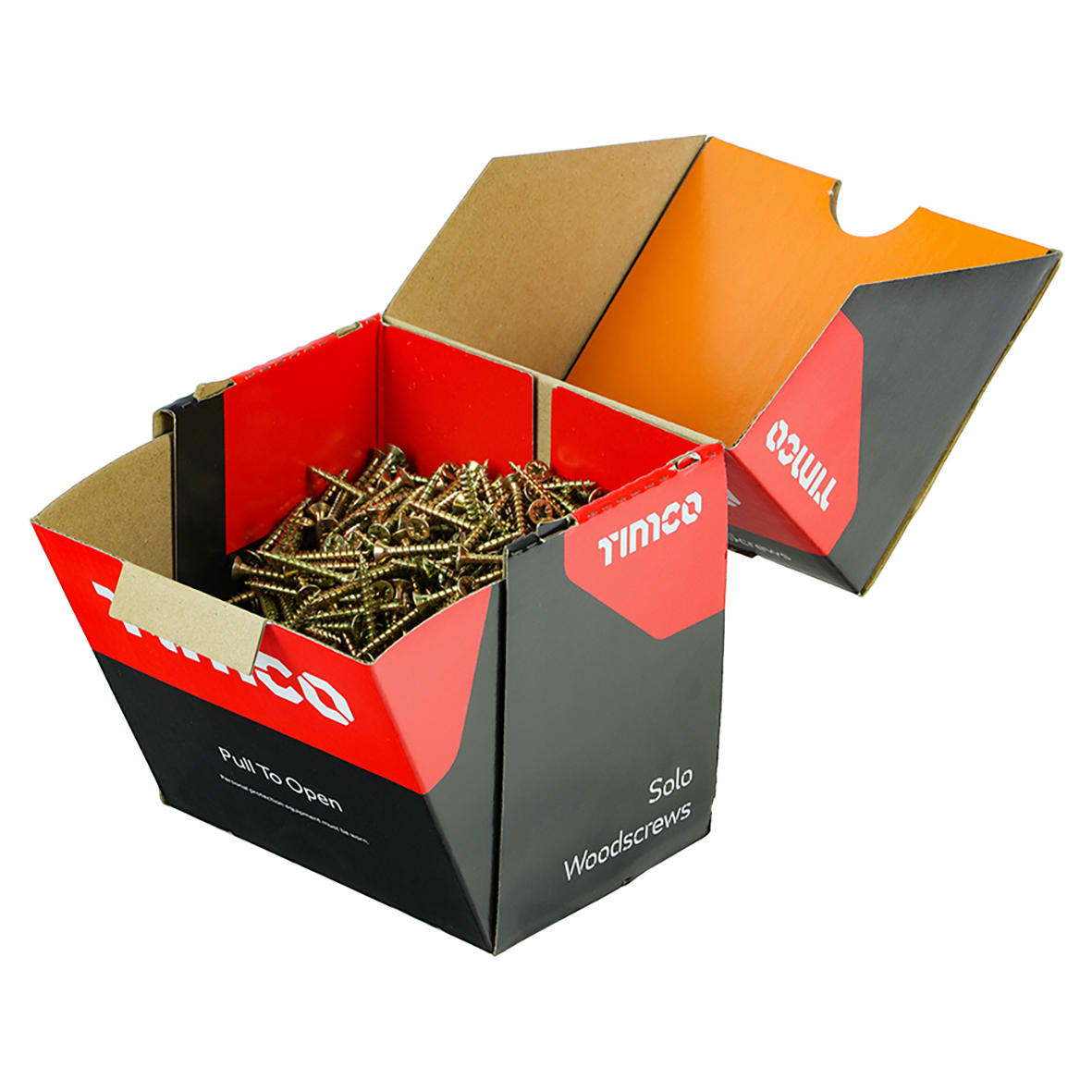 Solo Chippy Pozi Countersunk Wood Screws - 4.0 x 30mm - Yellow Zinc - Pack of 1000 - view 2