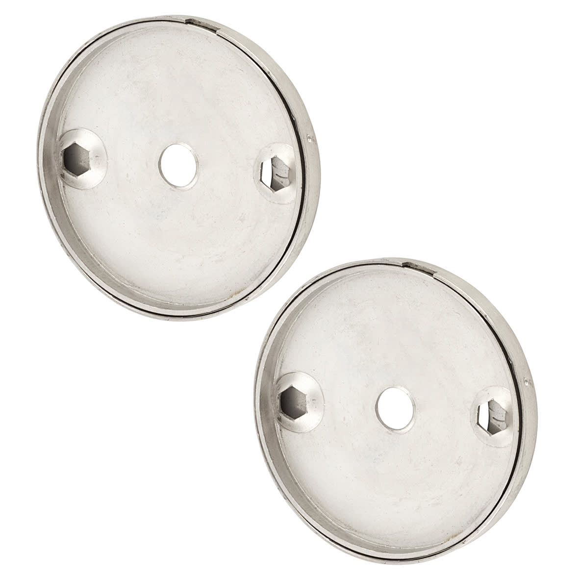 Satin Stainless Steel Rose Set for 30mm Door Pull Handless - 52 x 6mm - view 3