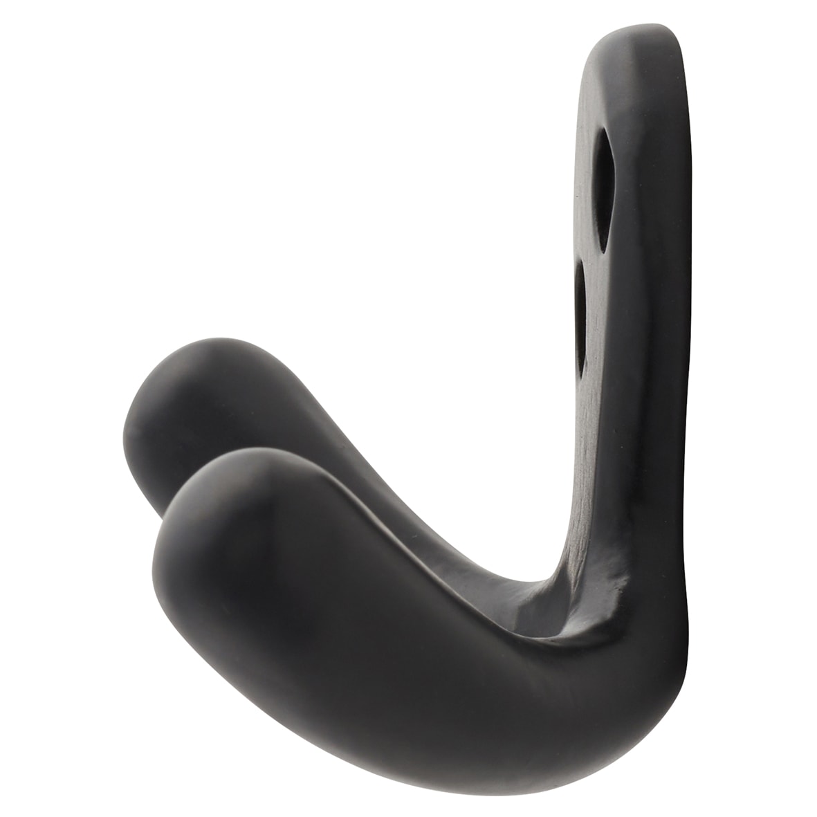 Victorian Double Coat Hook - 30 x 24mm - Epoxy Black - view 2
